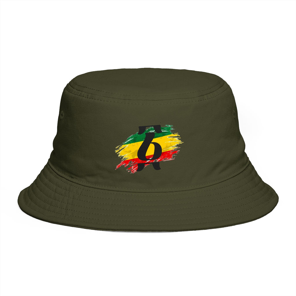 Rastafari Colors Bucket Hat with Ethiopia Lion of Judah Symbol