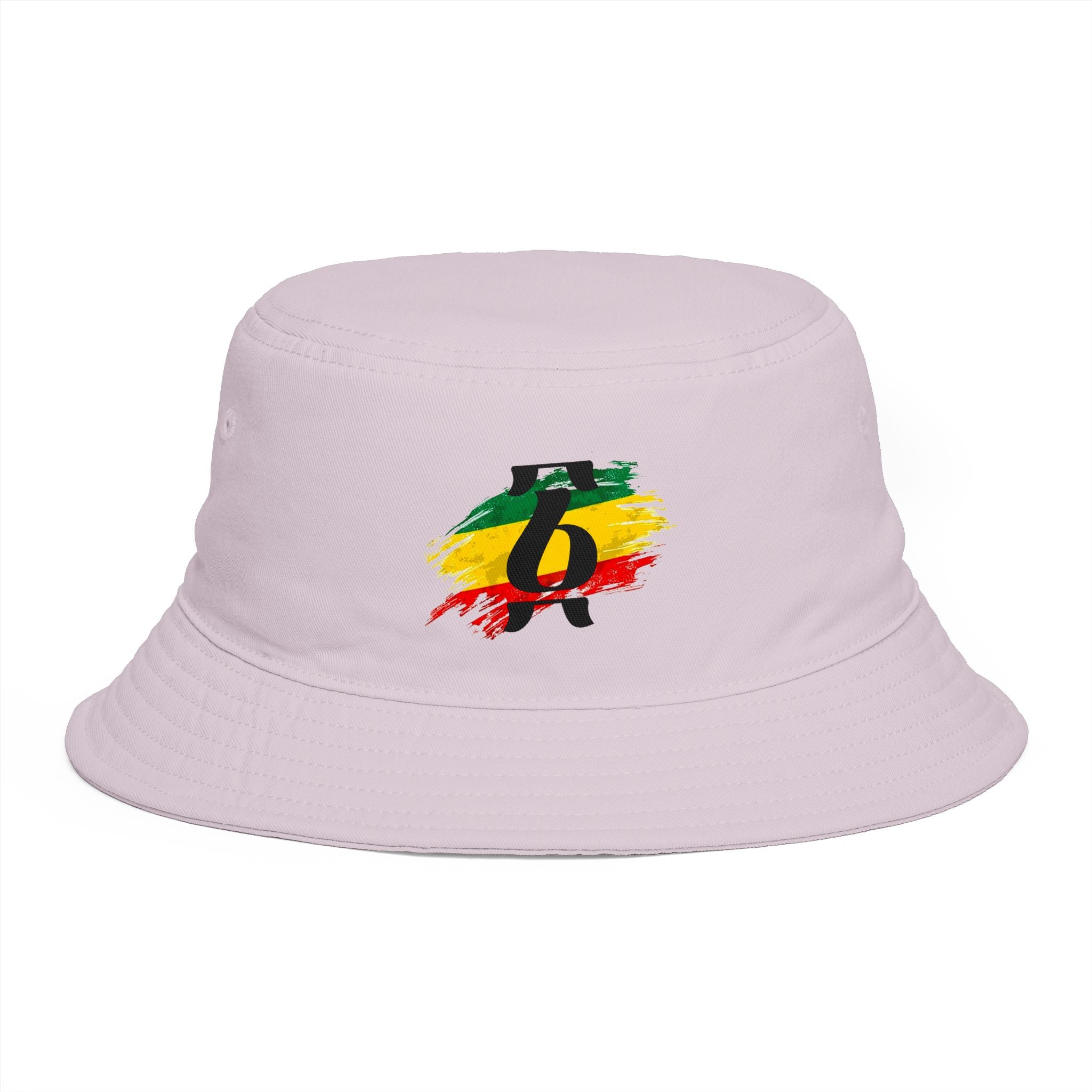 Rastafari Colors Bucket Hat with Ethiopia Lion of Judah Symbol