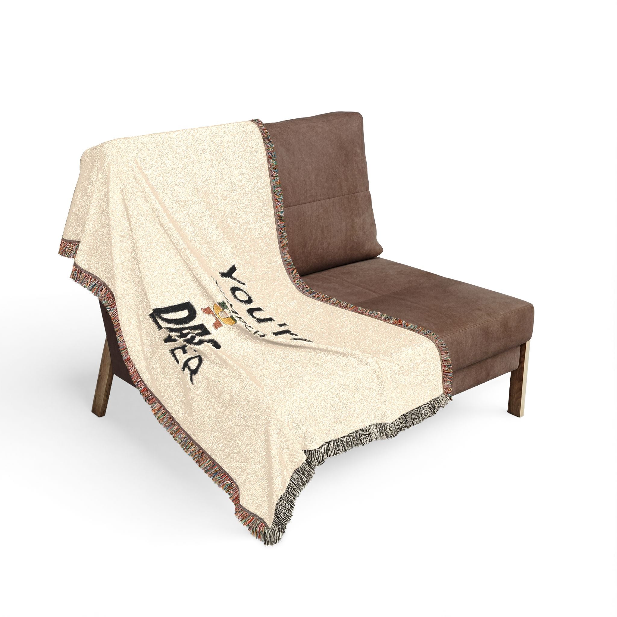 'You're the Best Dad Ever' Woven Throw Blanket — Father's Day Gift