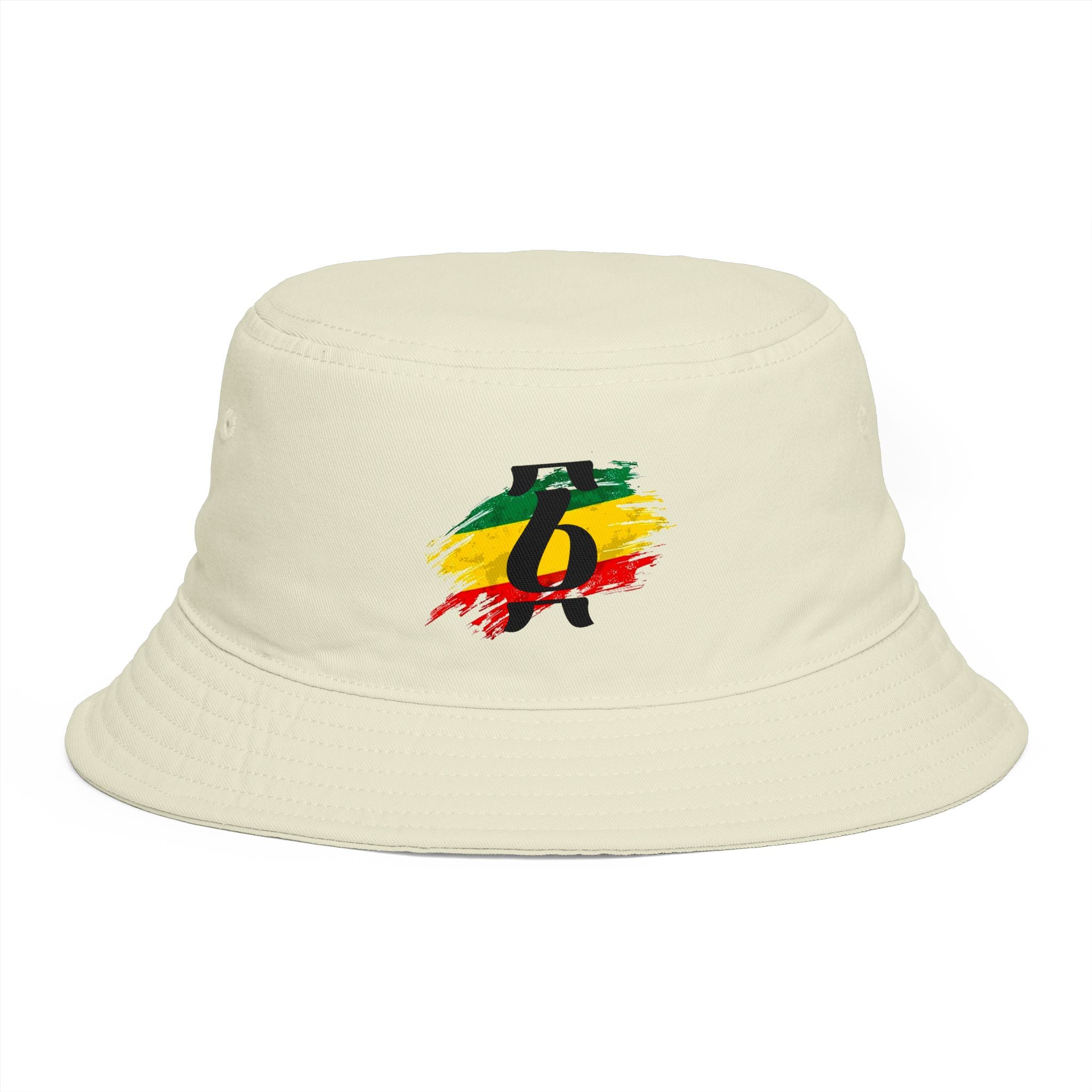 Rastafari Colors Bucket Hat with Ethiopia Lion of Judah Symbol