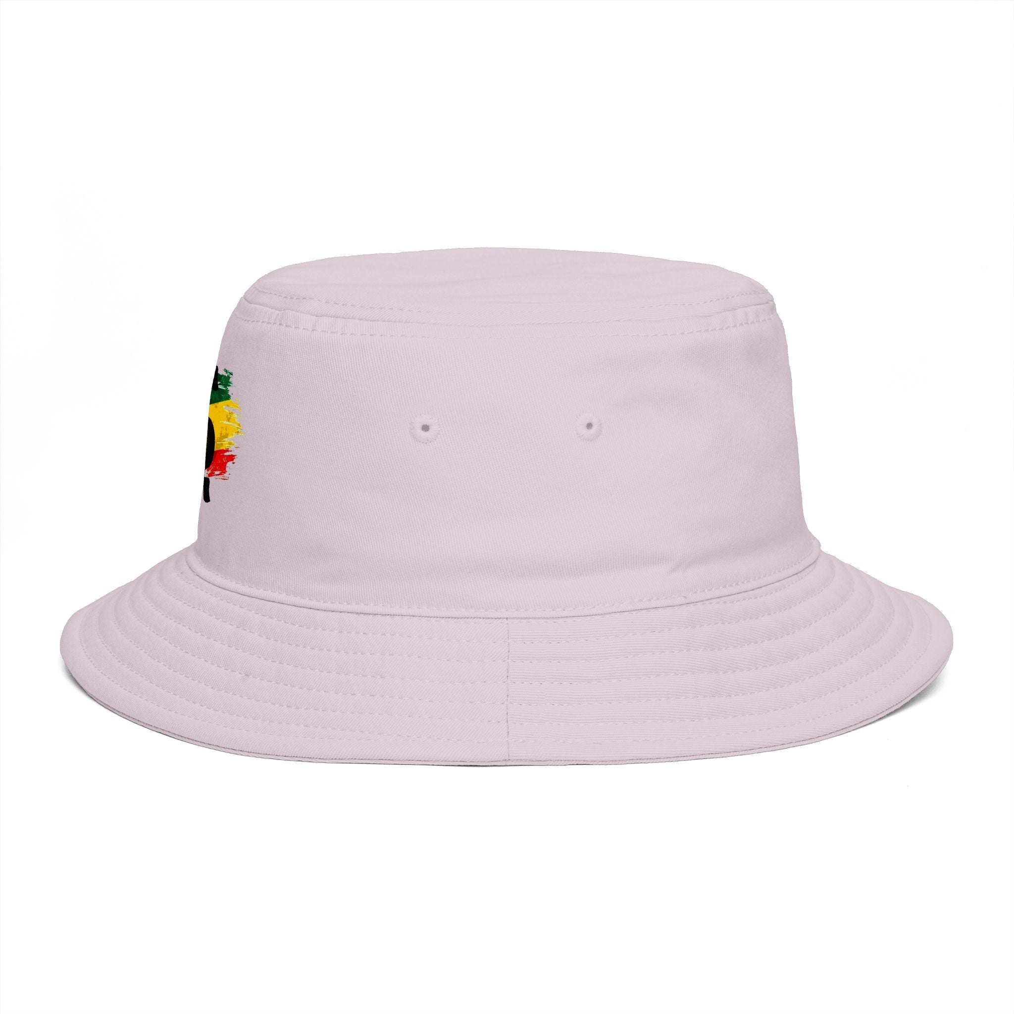 Rastafari Colors Bucket Hat with Ethiopia Lion of Judah Symbol