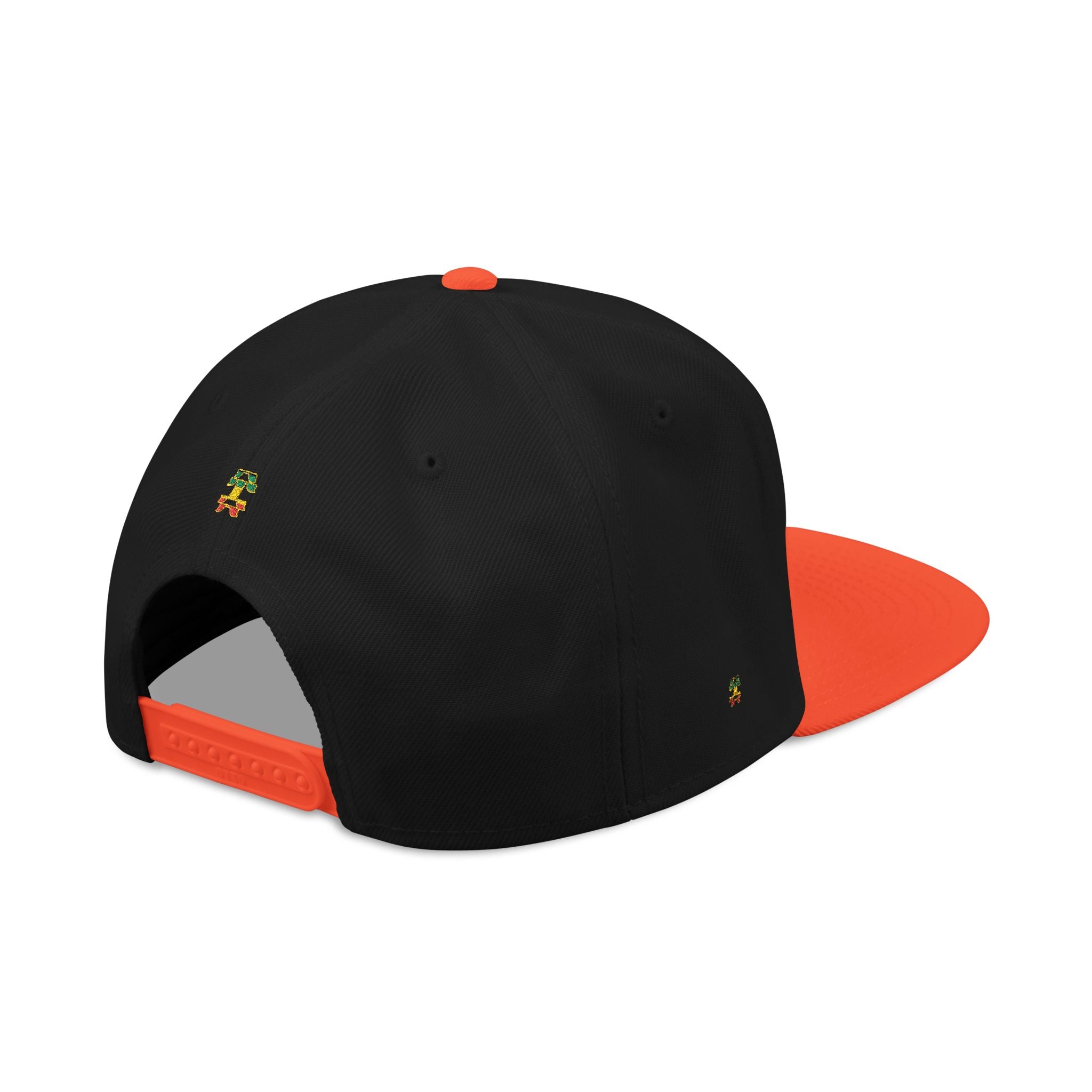 Rasta Embroidered Snapback Hat – Colorful Reggae Leaf Design