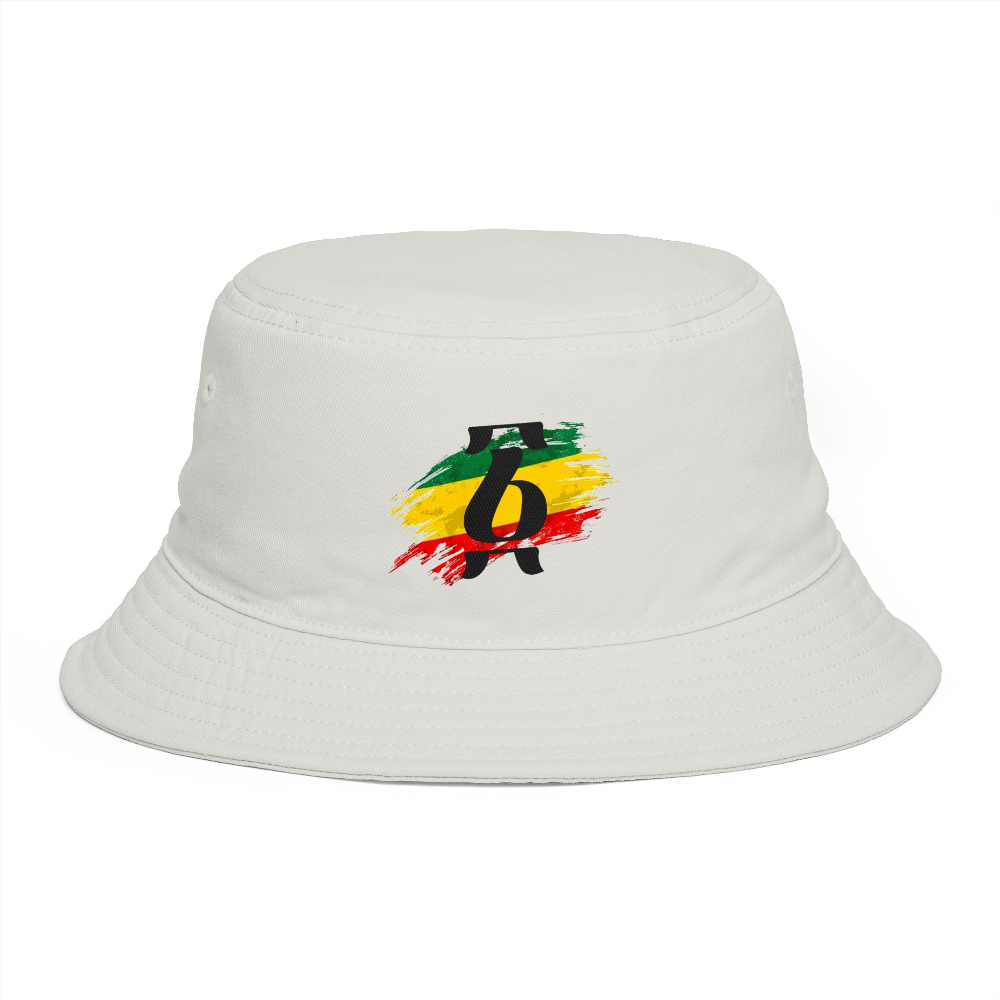 Rastafari Colors Bucket Hat with Ethiopia Lion of Judah Symbol