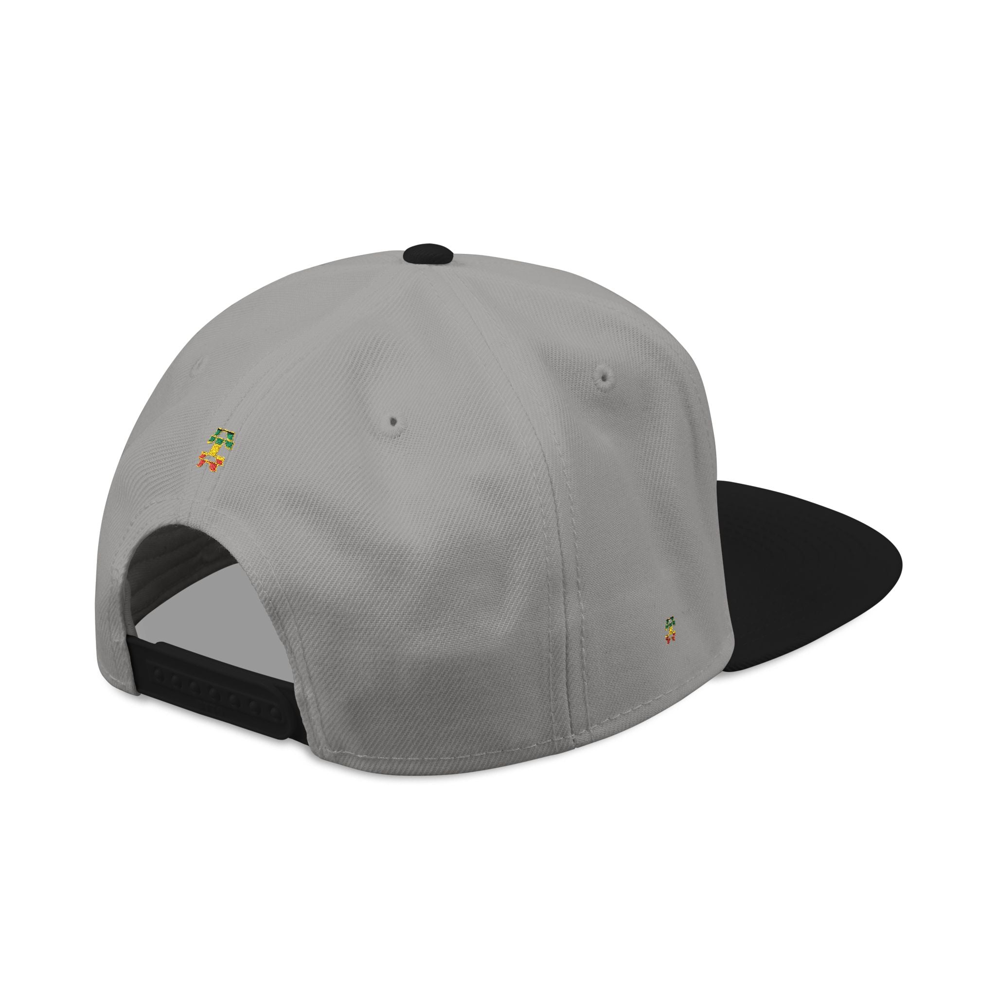 Rasta Embroidered Snapback Hat – Colorful Reggae Leaf Design