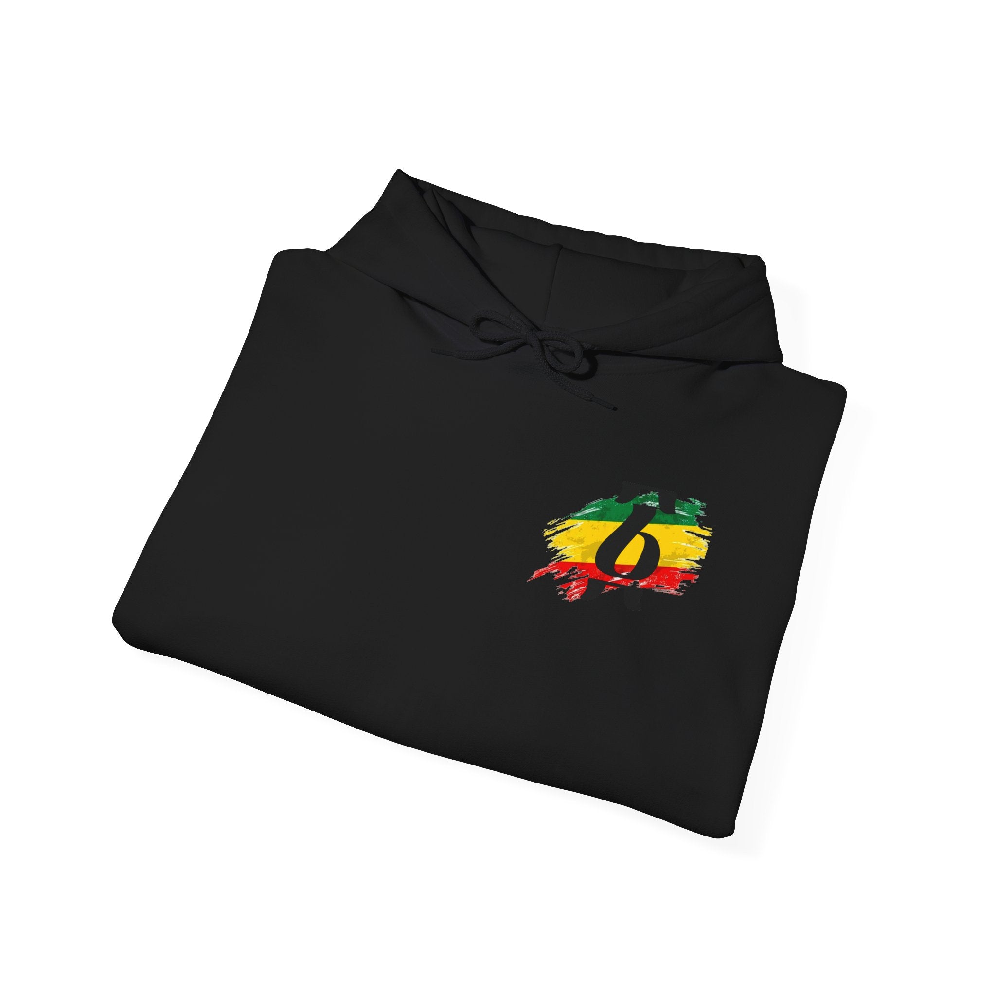 Rasta Brushstroke 6 Hoodie — Reggae Flag Inspired Sweatshirt