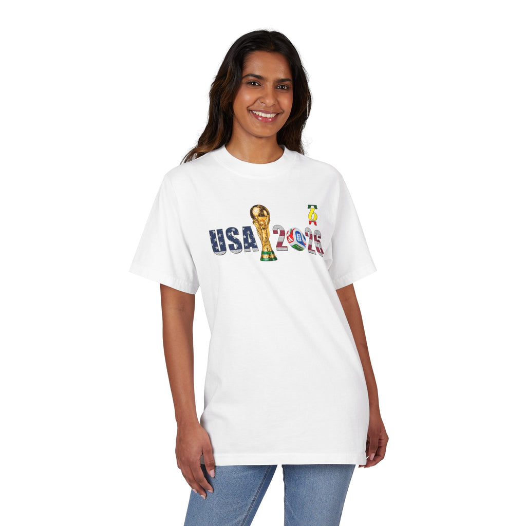 World Cup USA 2026 T-Shirt — Soccer Trophy Design