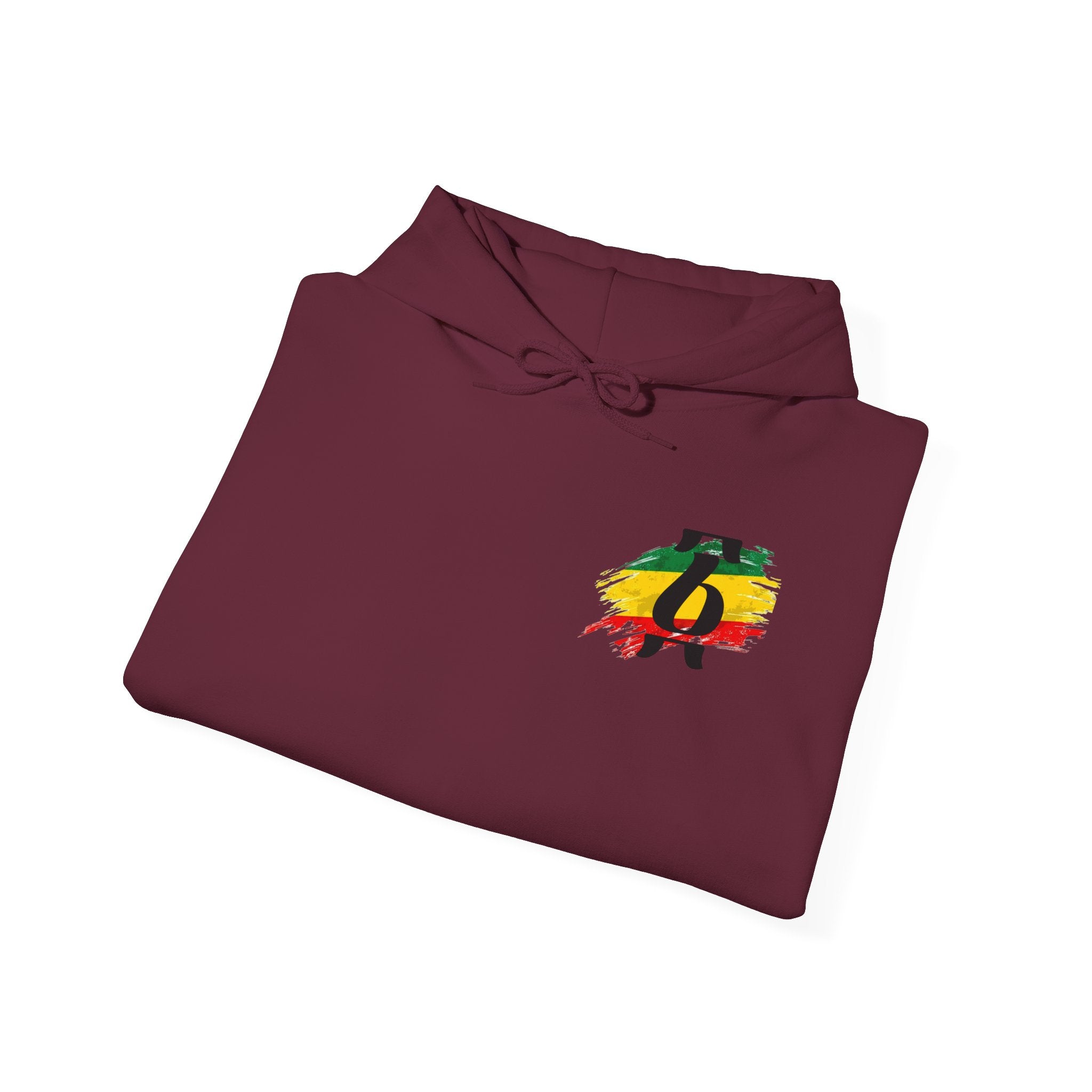 Rasta Brushstroke 6 Hoodie — Reggae Flag Inspired Sweatshirt