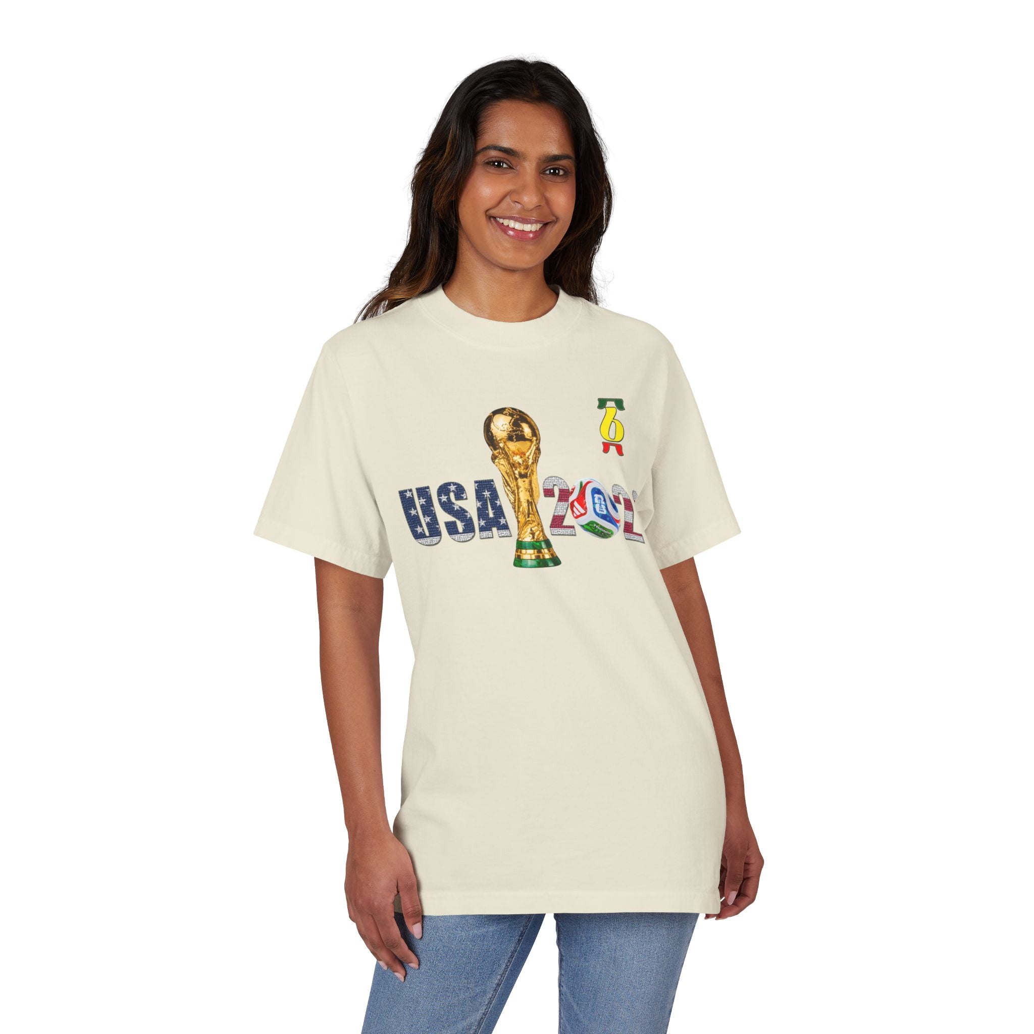 World Cup USA 2026 T-Shirt — Soccer Trophy Design