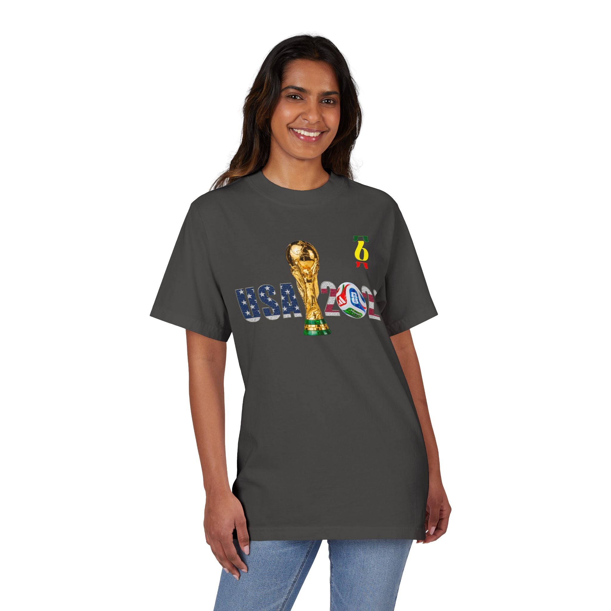 World Cup USA 2026 T-Shirt — Soccer Trophy Design