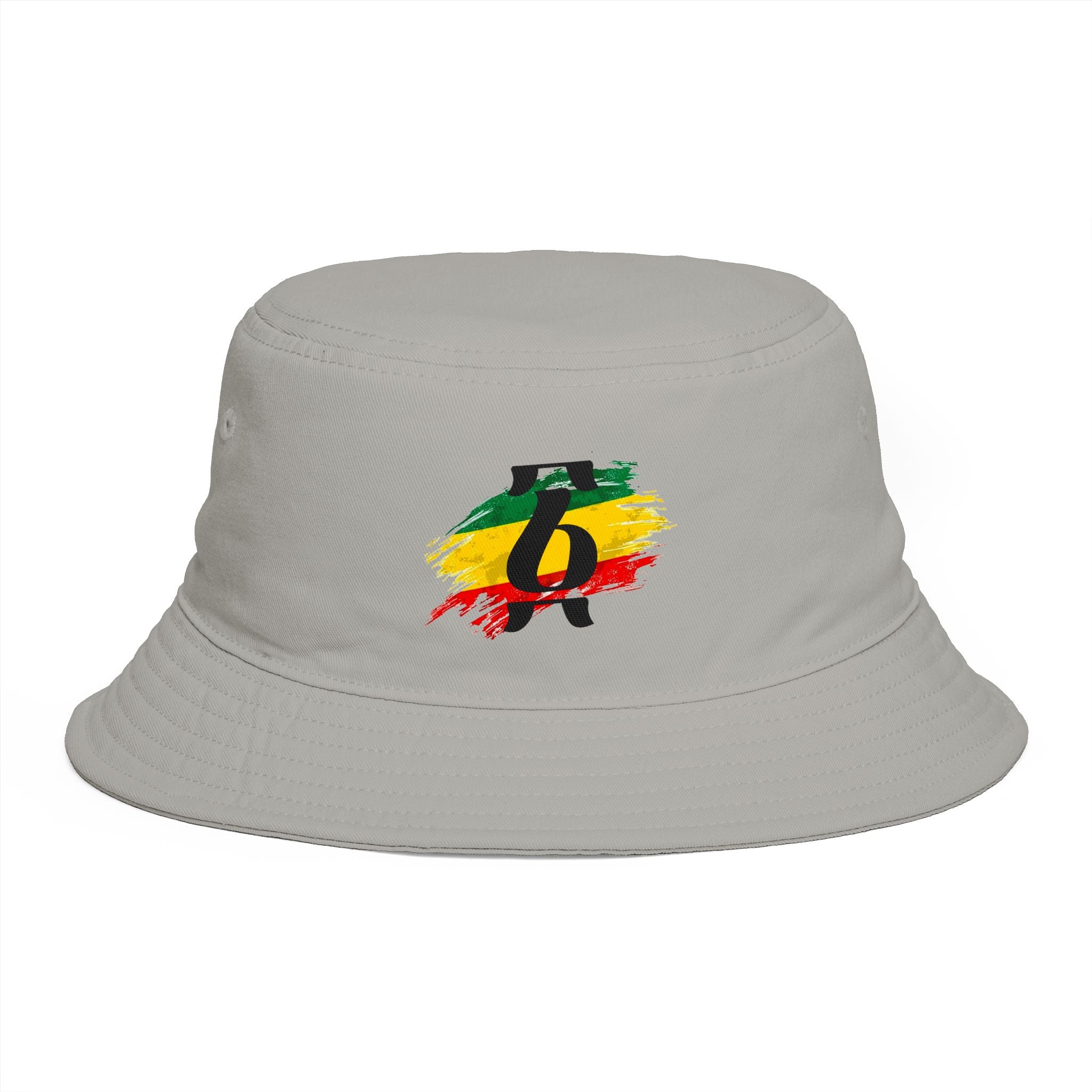 Rastafari Colors Bucket Hat with Ethiopia Lion of Judah Symbol