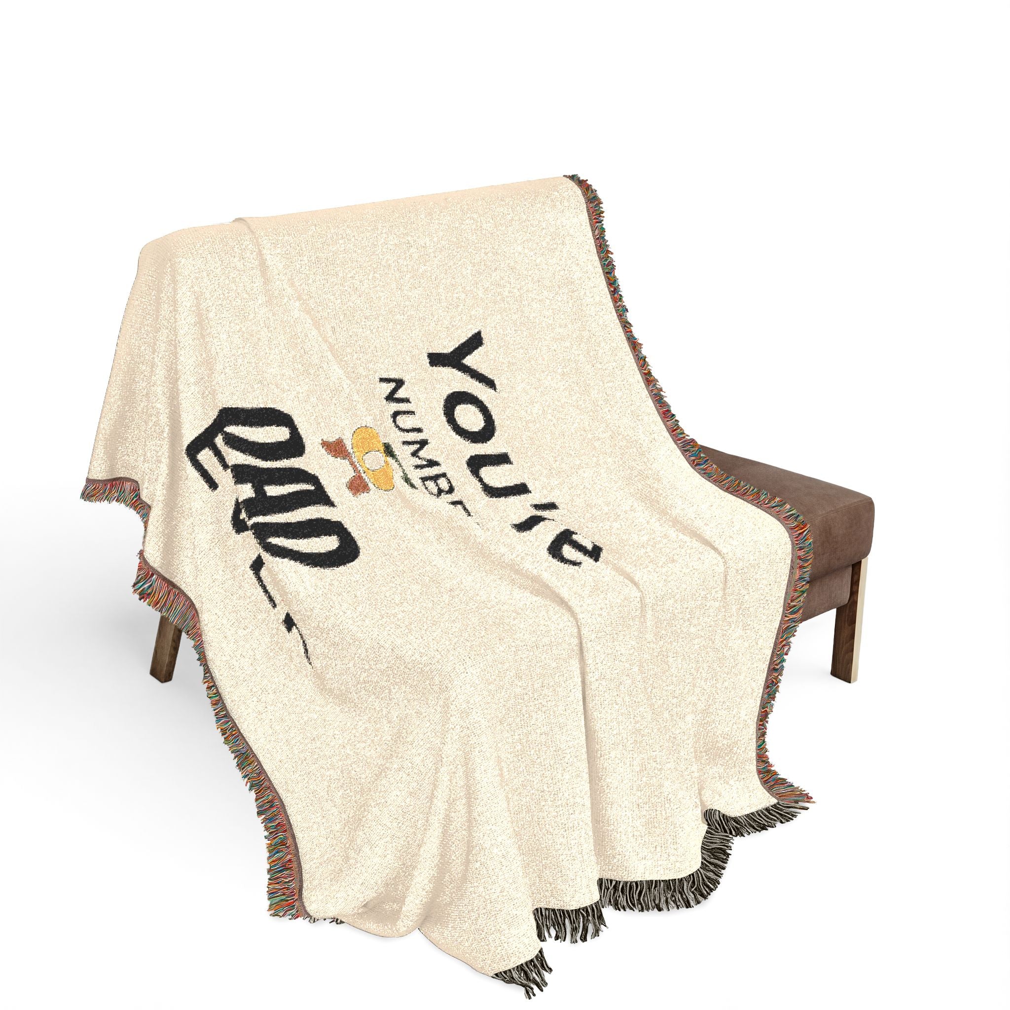 'You're the Best Dad Ever' Woven Throw Blanket — Father's Day Gift