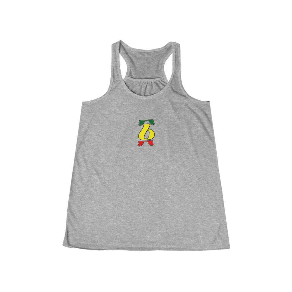 Rasta Brush Stroke Women's Flowy Racerback Tank