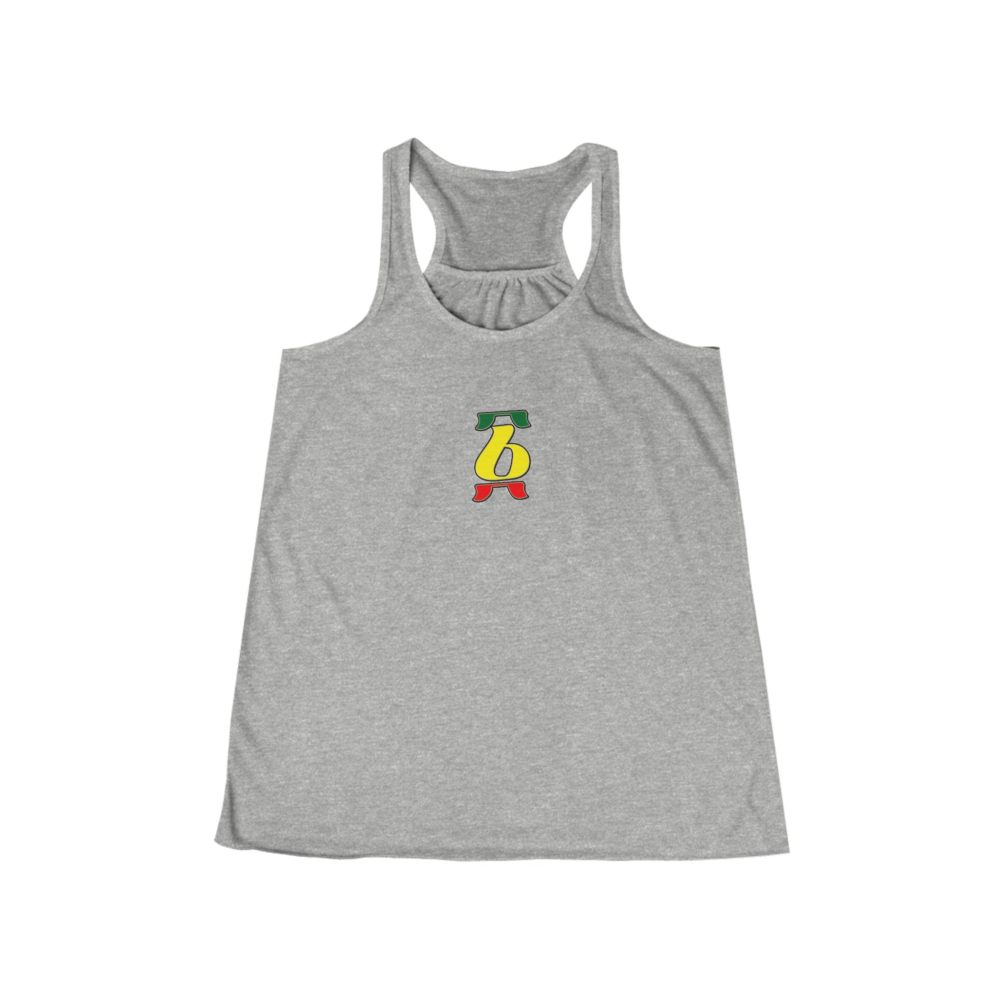 Rasta Brush Stroke Women's Flowy Racerback Tank