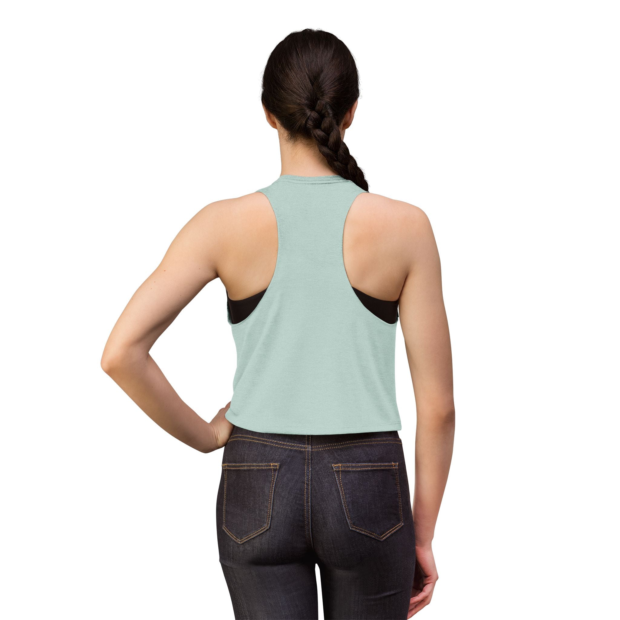 Amharic Script Women's Crop Top — Minimal Ethiopian Typography Tank