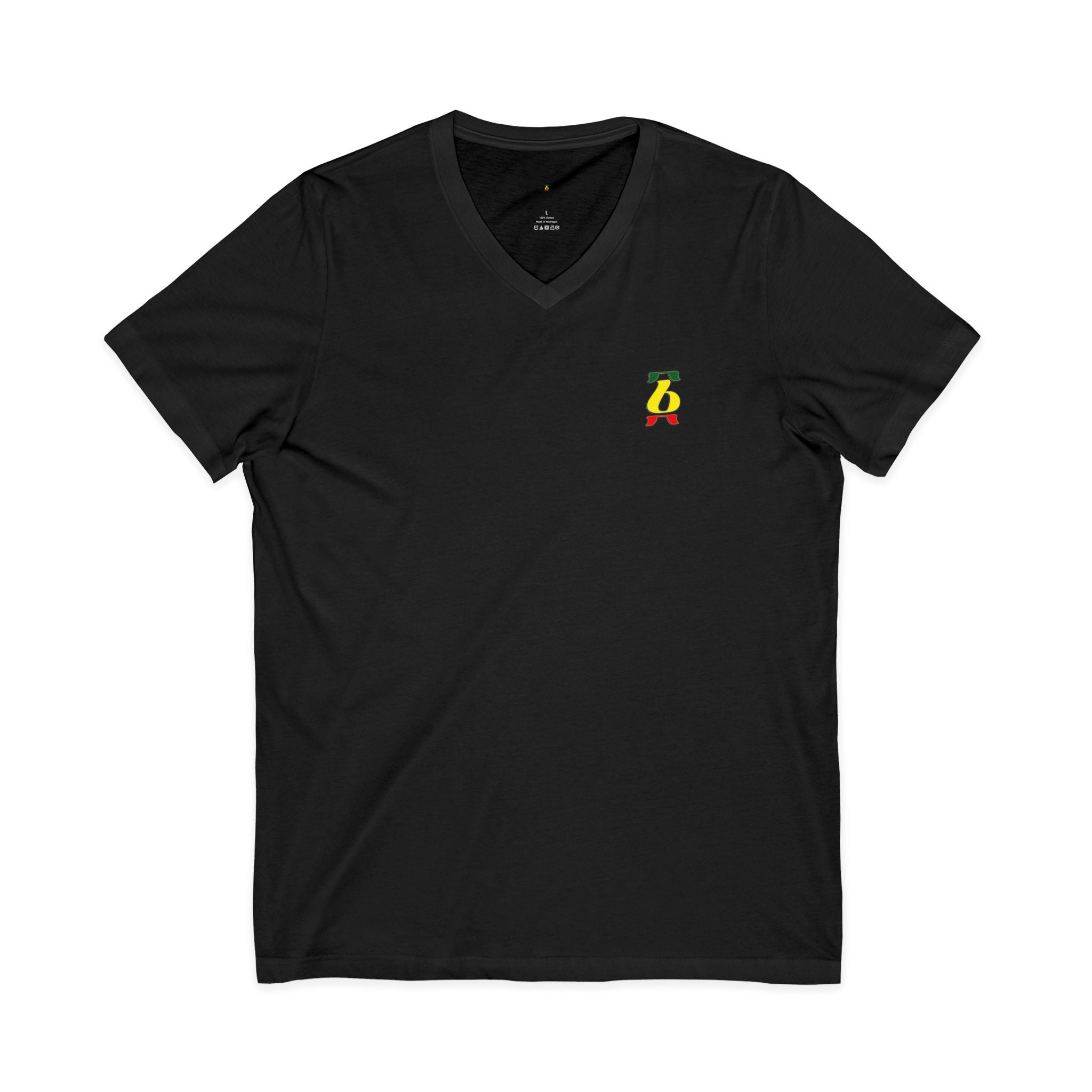 Unisex Jersey Short Sleeve V-Neck Tee