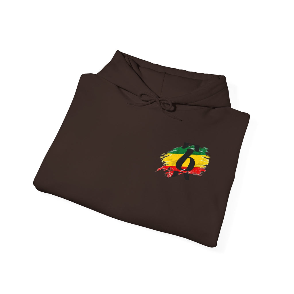 Rasta Brushstroke 6 Hoodie — Reggae Flag Inspired Sweatshirt