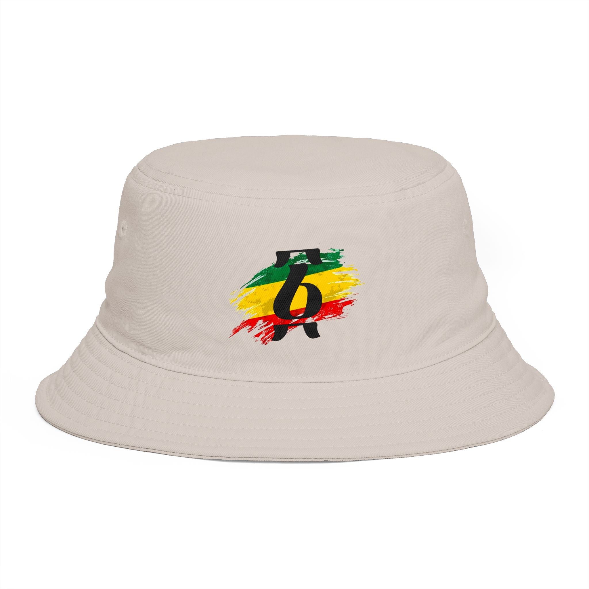 Rastafari Colors Bucket Hat with Ethiopia Lion of Judah Symbol