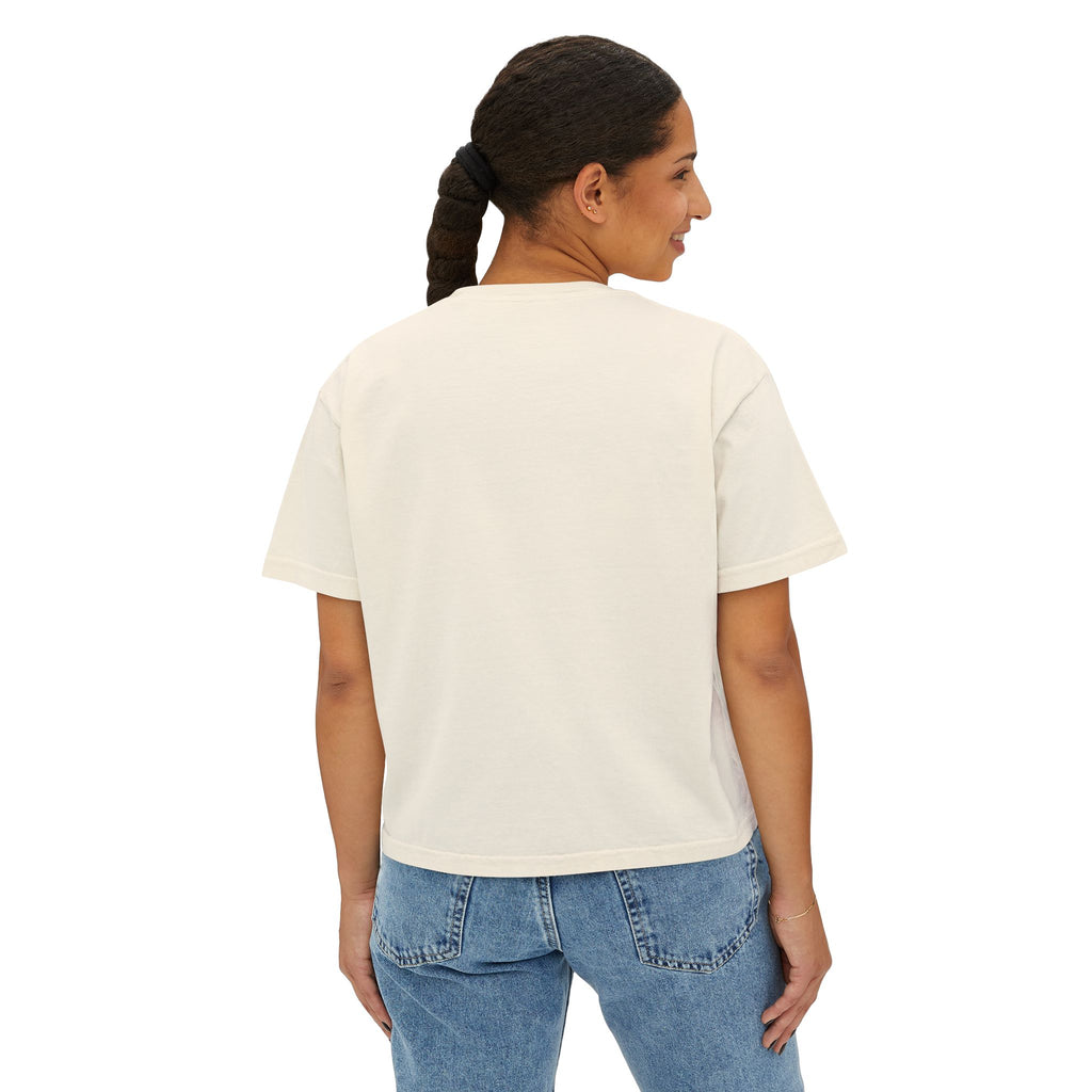 Amharic Love Boxy Tee — Women's Ethiopian Script Graphic Shirt