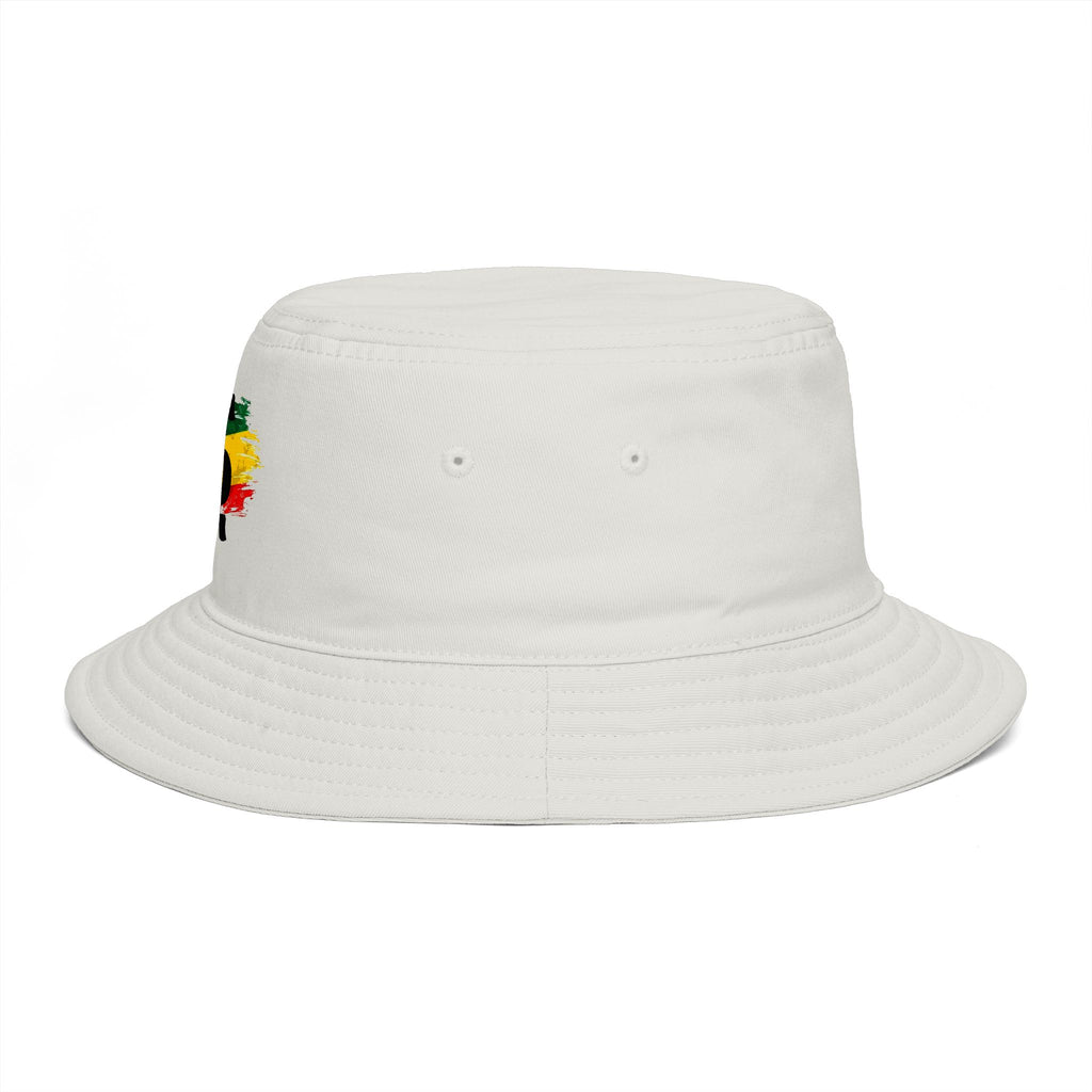 Rastafari Colors Bucket Hat with Ethiopia Lion of Judah Symbol