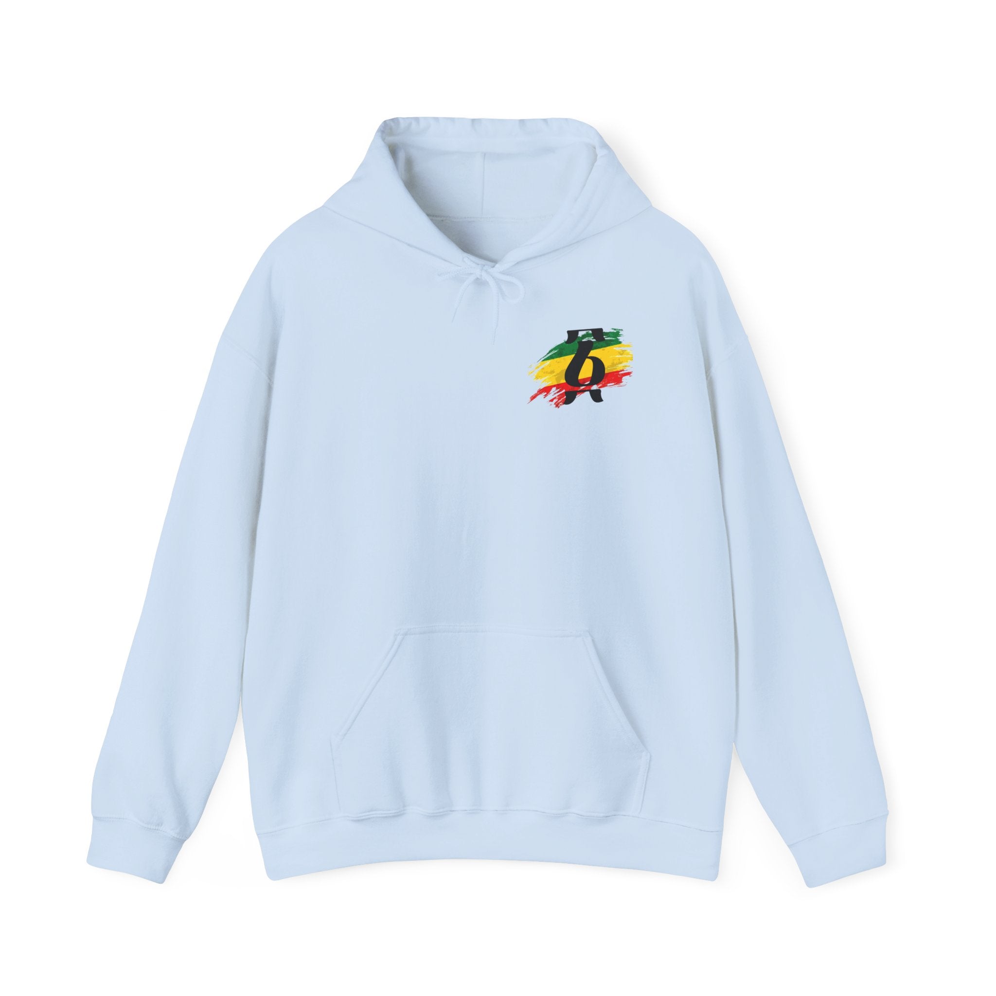 Rasta Brushstroke 6 Hoodie — Reggae Flag Inspired Sweatshirt