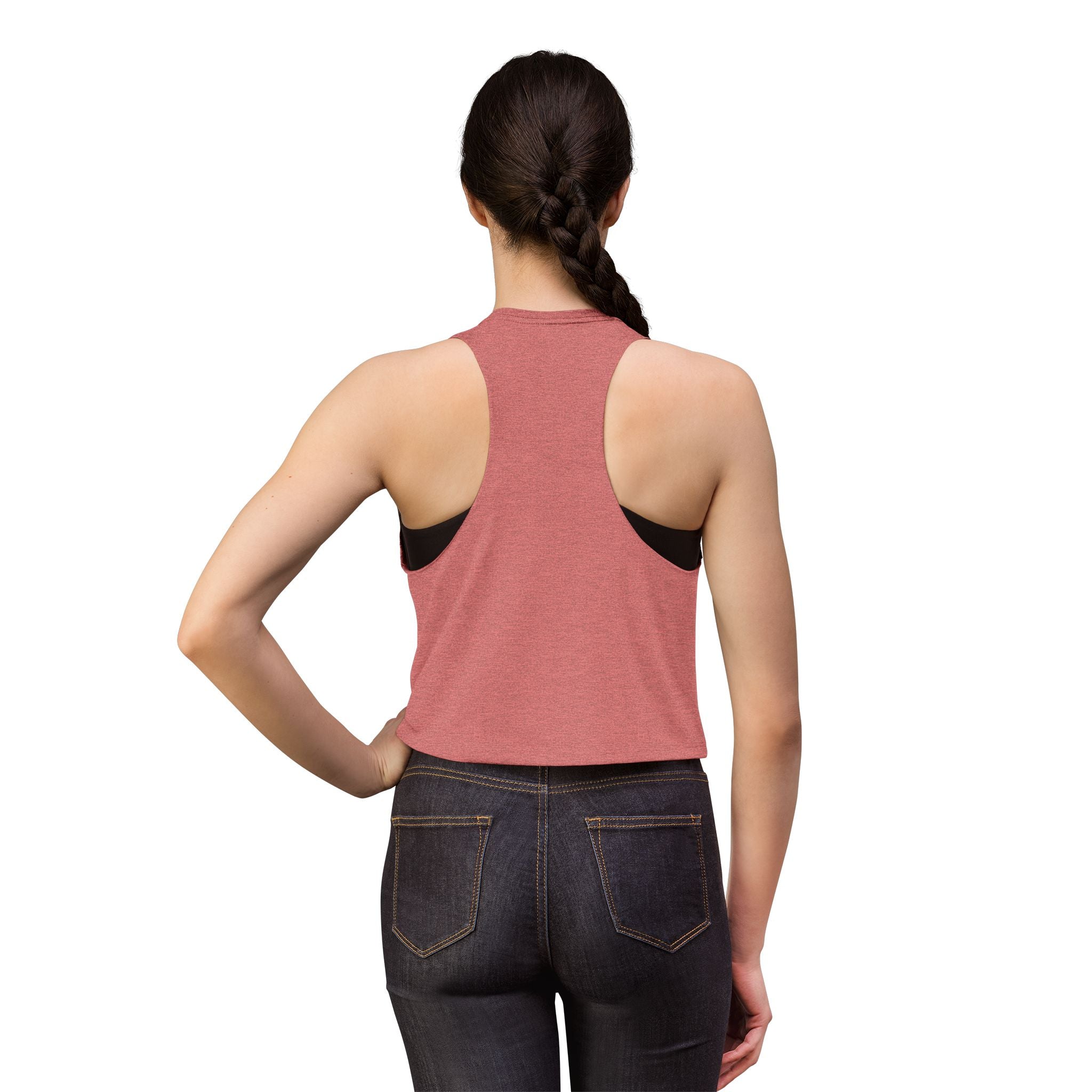 Amharic Script Women's Crop Top — Minimal Ethiopian Typography Tank