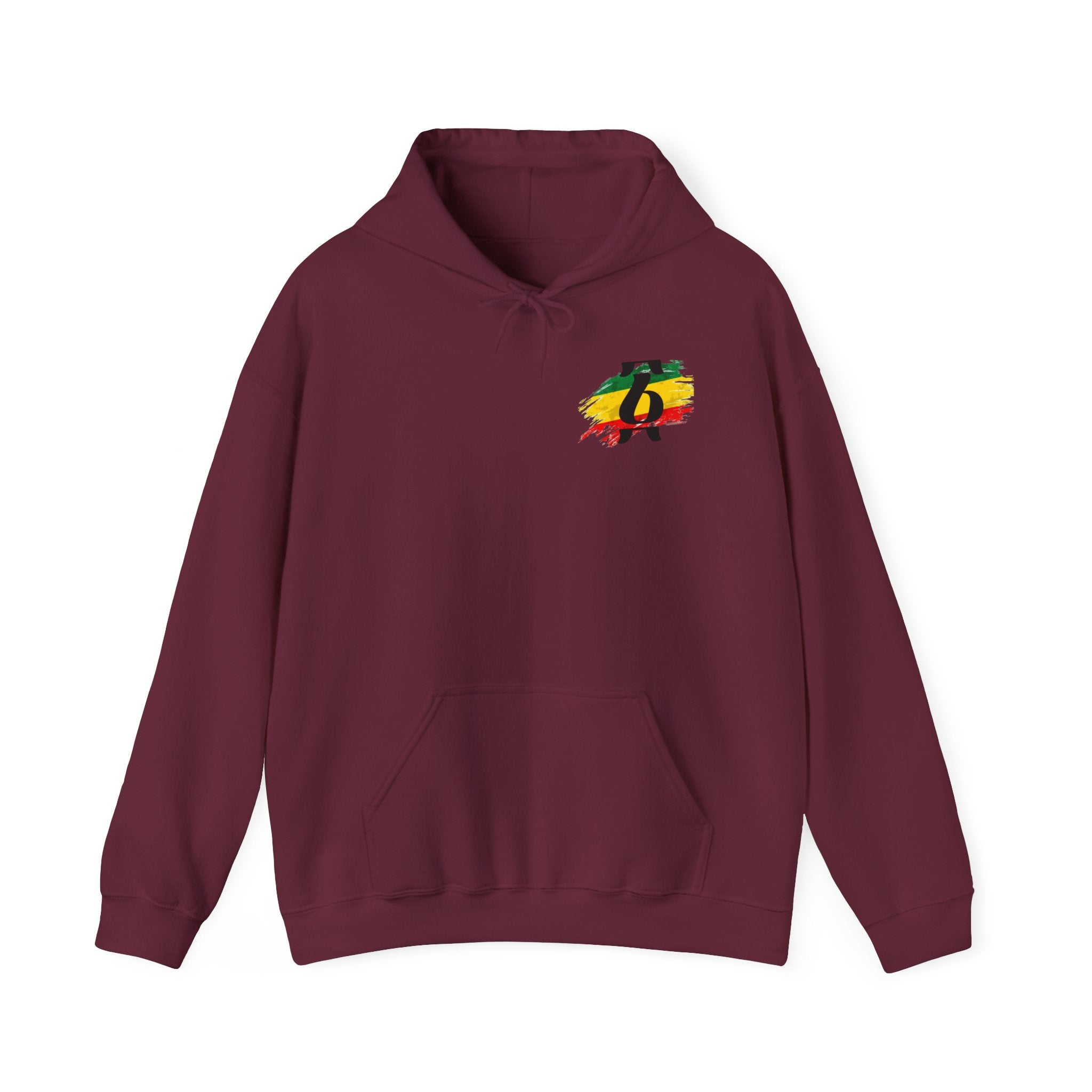 Rasta Brushstroke 6 Hoodie — Reggae Flag Inspired Sweatshirt
