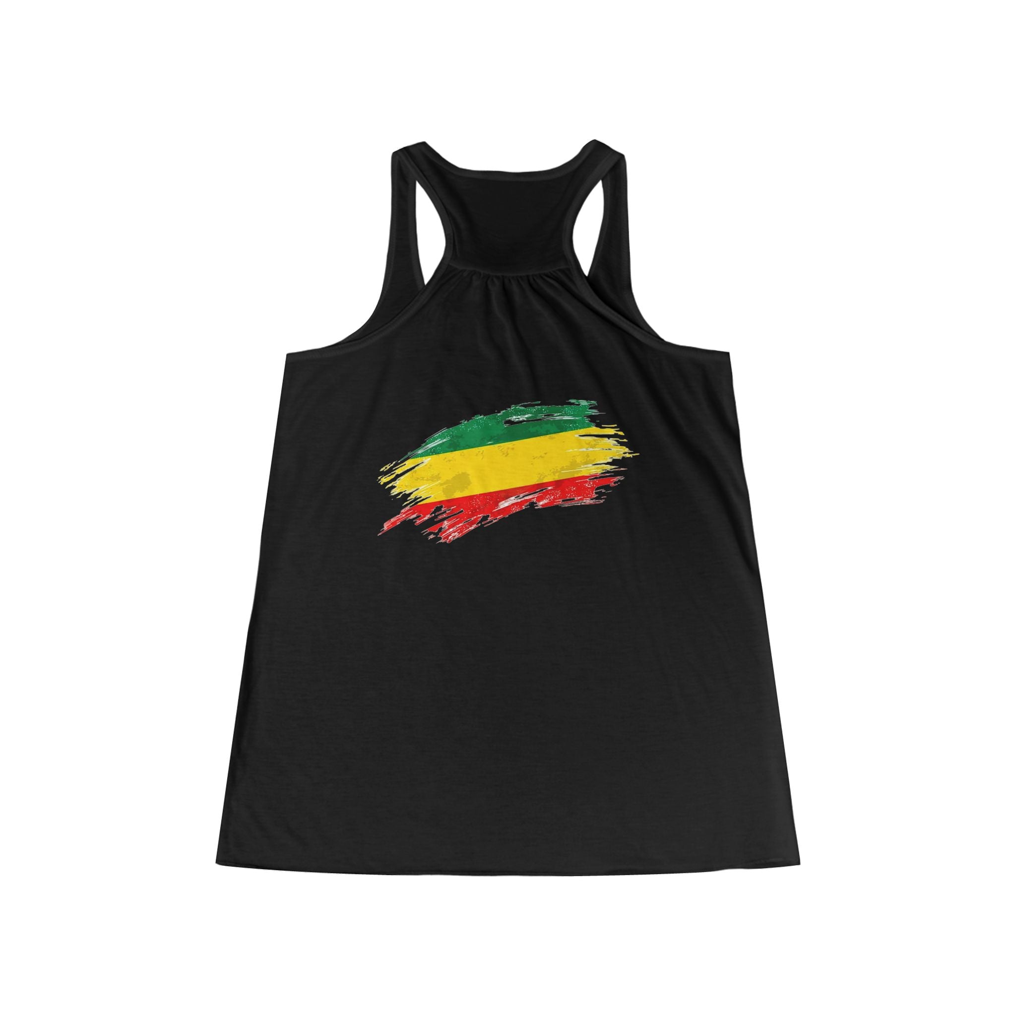 Rasta Brush Stroke Women's Flowy Racerback Tank