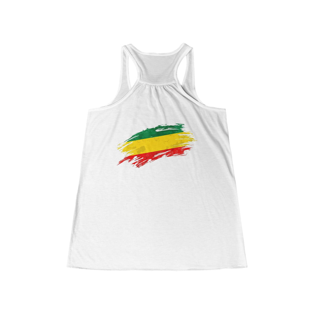 Rasta Brush Stroke Women's Flowy Racerback Tank
