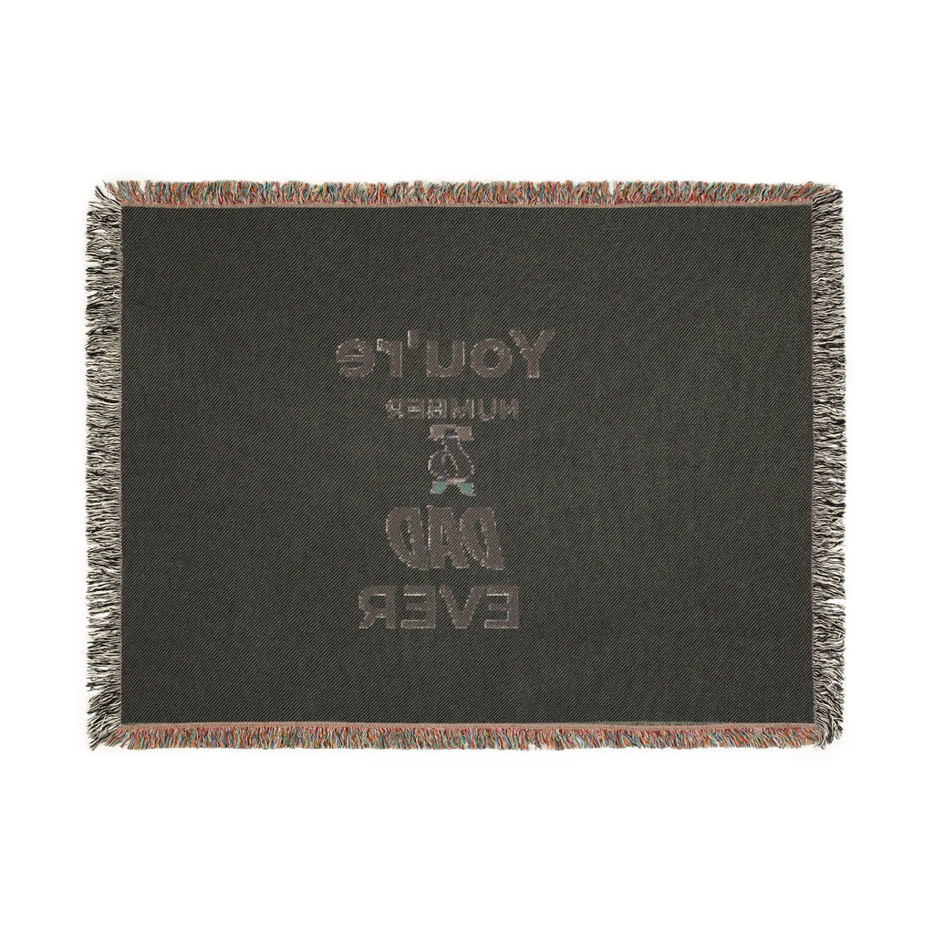 'You're the Best Dad Ever' Woven Throw Blanket — Father's Day Gift
