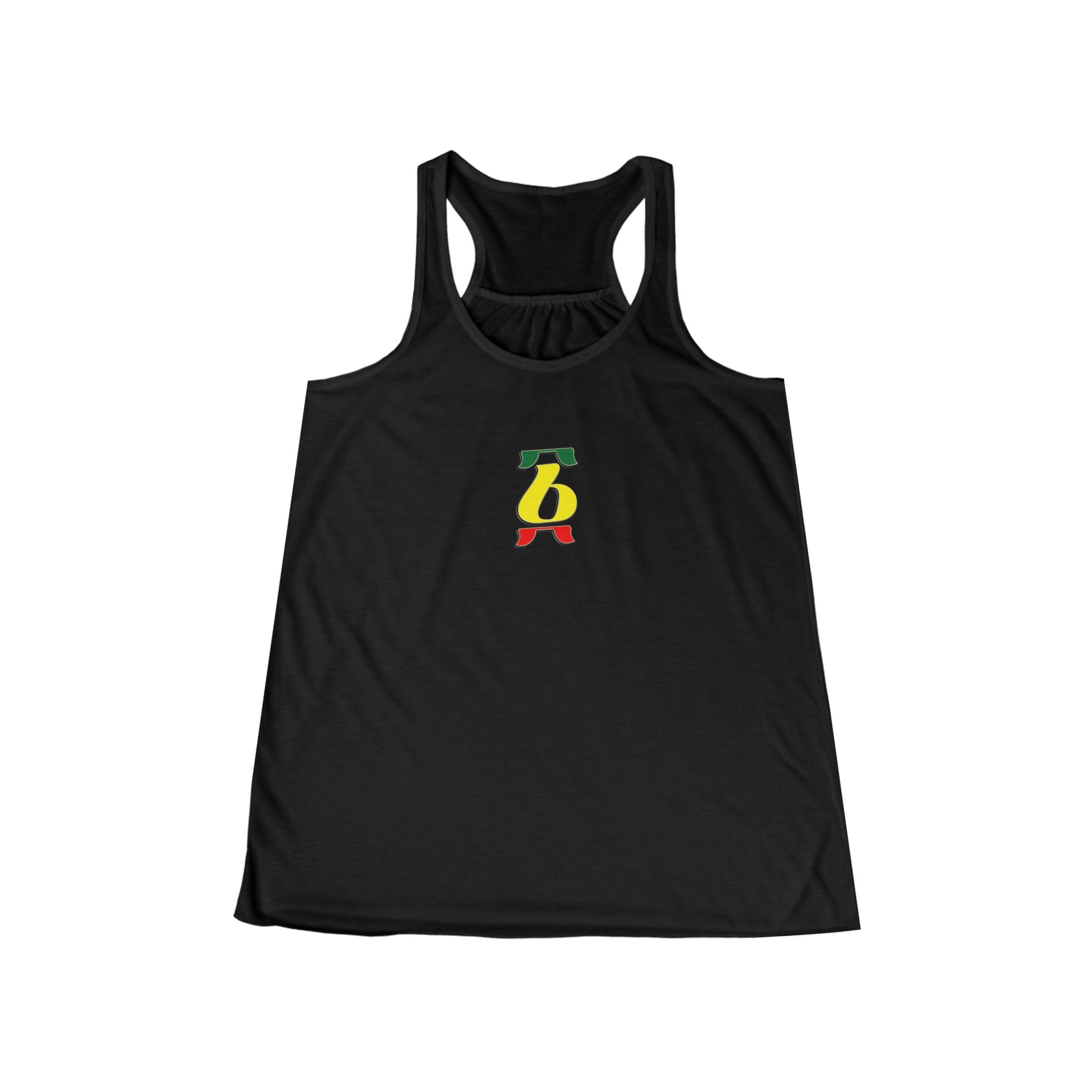Rasta Brush Stroke Women's Flowy Racerback Tank