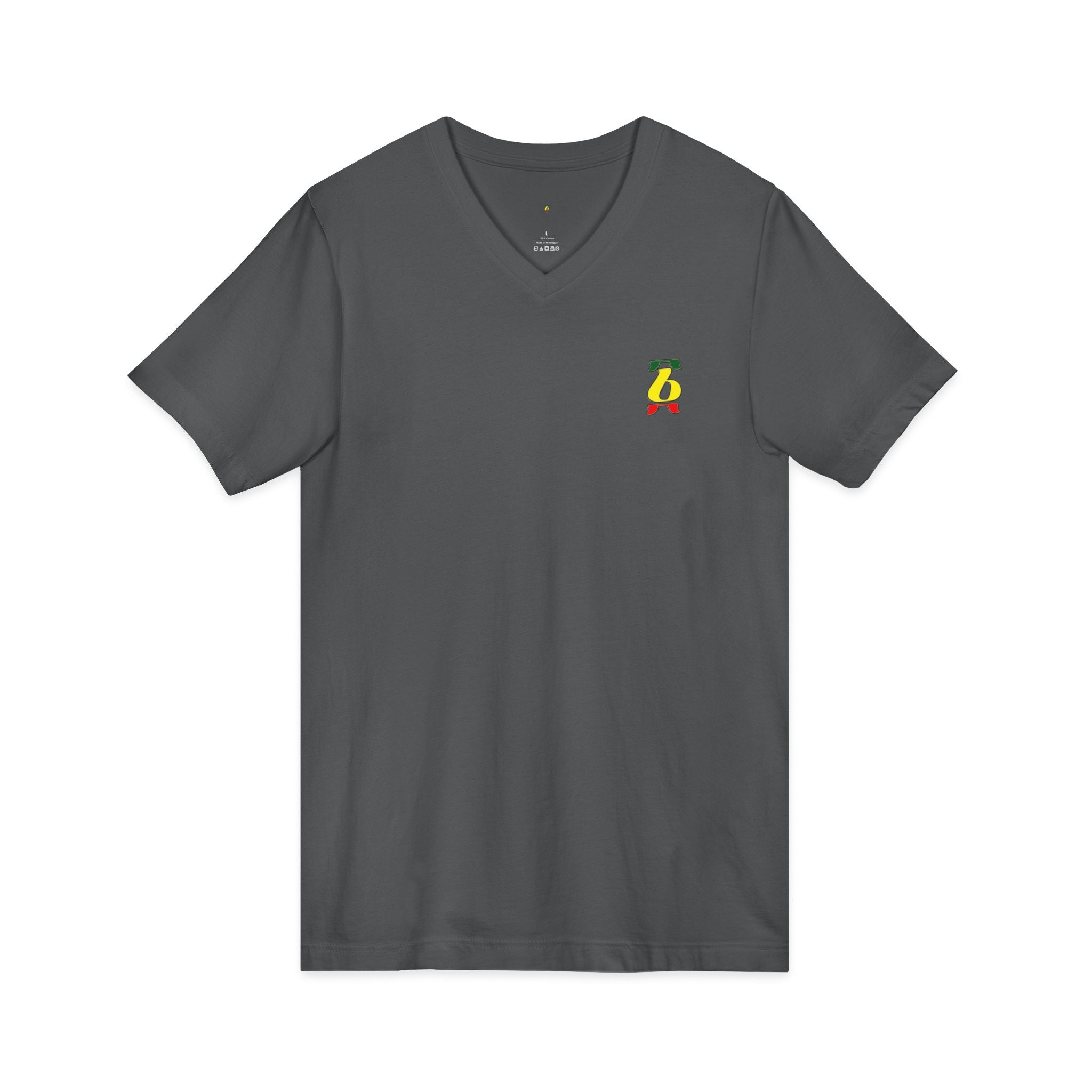 Unisex Jersey Short Sleeve V-Neck Tee