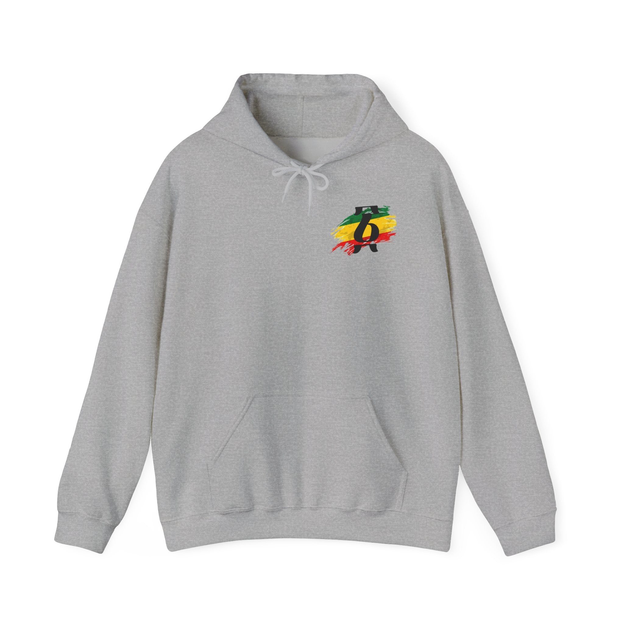 Rasta Brushstroke 6 Hoodie — Reggae Flag Inspired Sweatshirt
