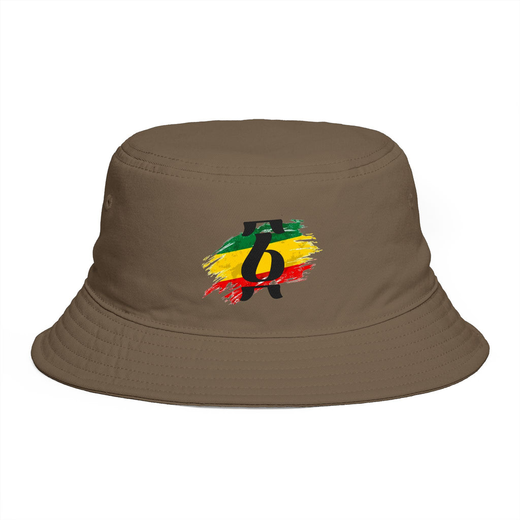 Rastafari Colors Bucket Hat with Ethiopia Lion of Judah Symbol