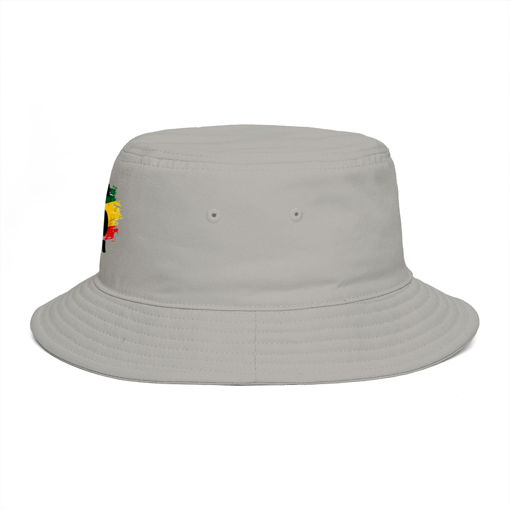 Rastafari Colors Bucket Hat with Ethiopia Lion of Judah Symbol