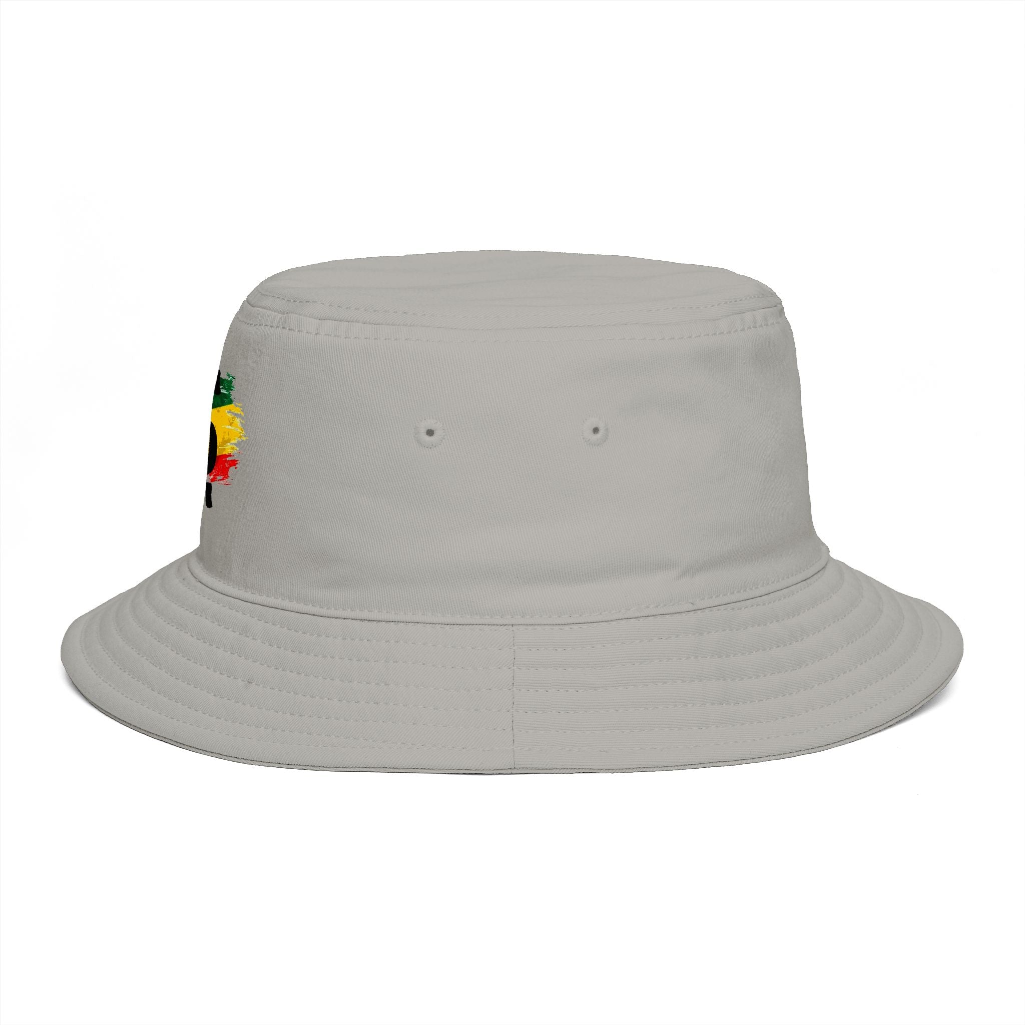 Rastafari Colors Bucket Hat with Ethiopia Lion of Judah Symbol