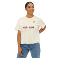Amharic Love Boxy Tee — Women's Ethiopian Script Graphic Shirt