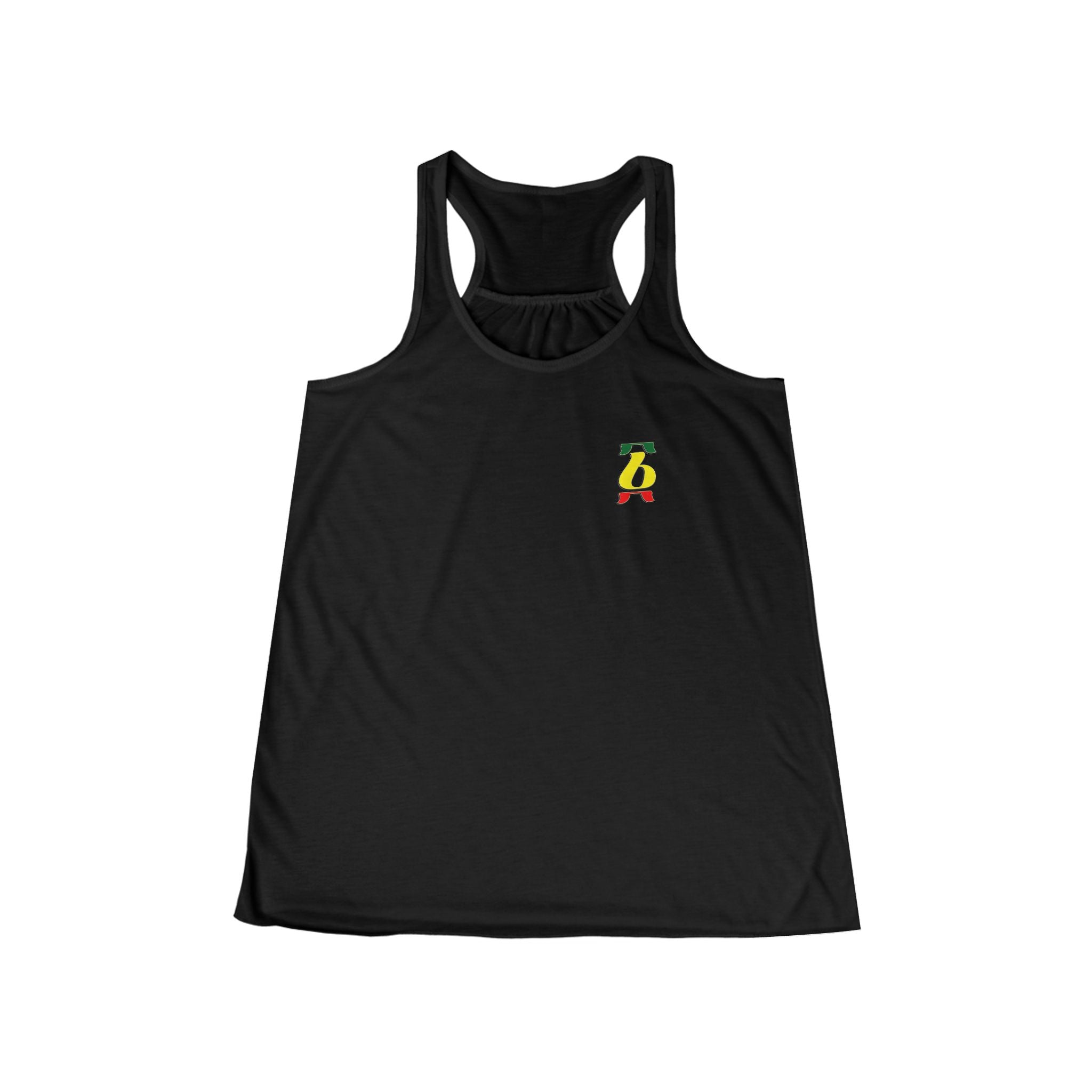 Rasta Brush Stroke Women's Flowy Racerback Tank