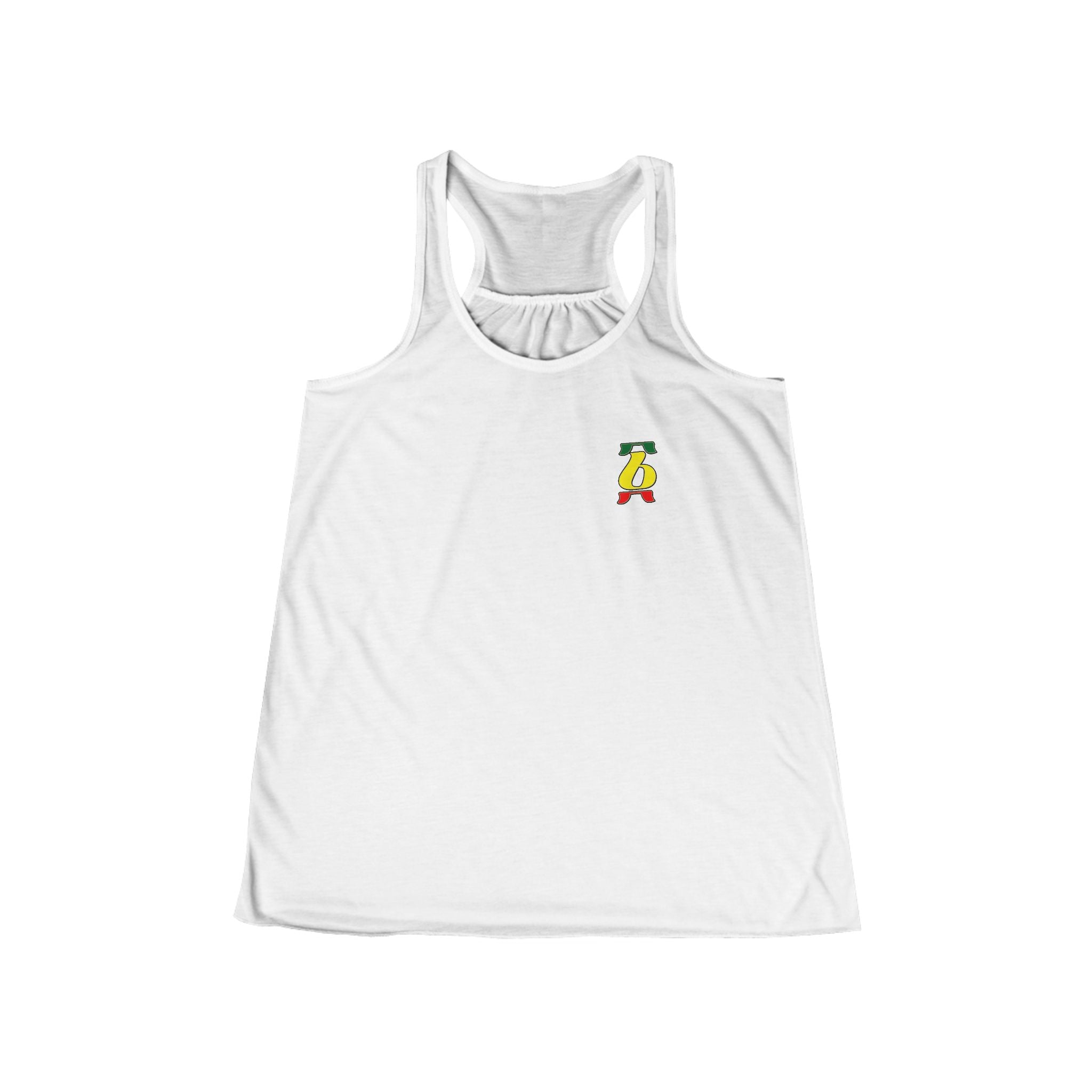 Rasta Brush Stroke Women's Flowy Racerback Tank