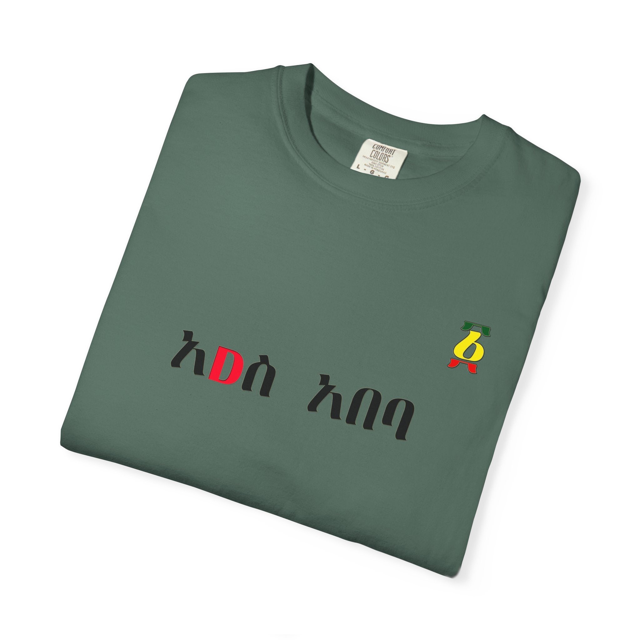 Amharic 'Amesegenallo' T-Shirt — Ethiopian Thank You Graphic Tee
