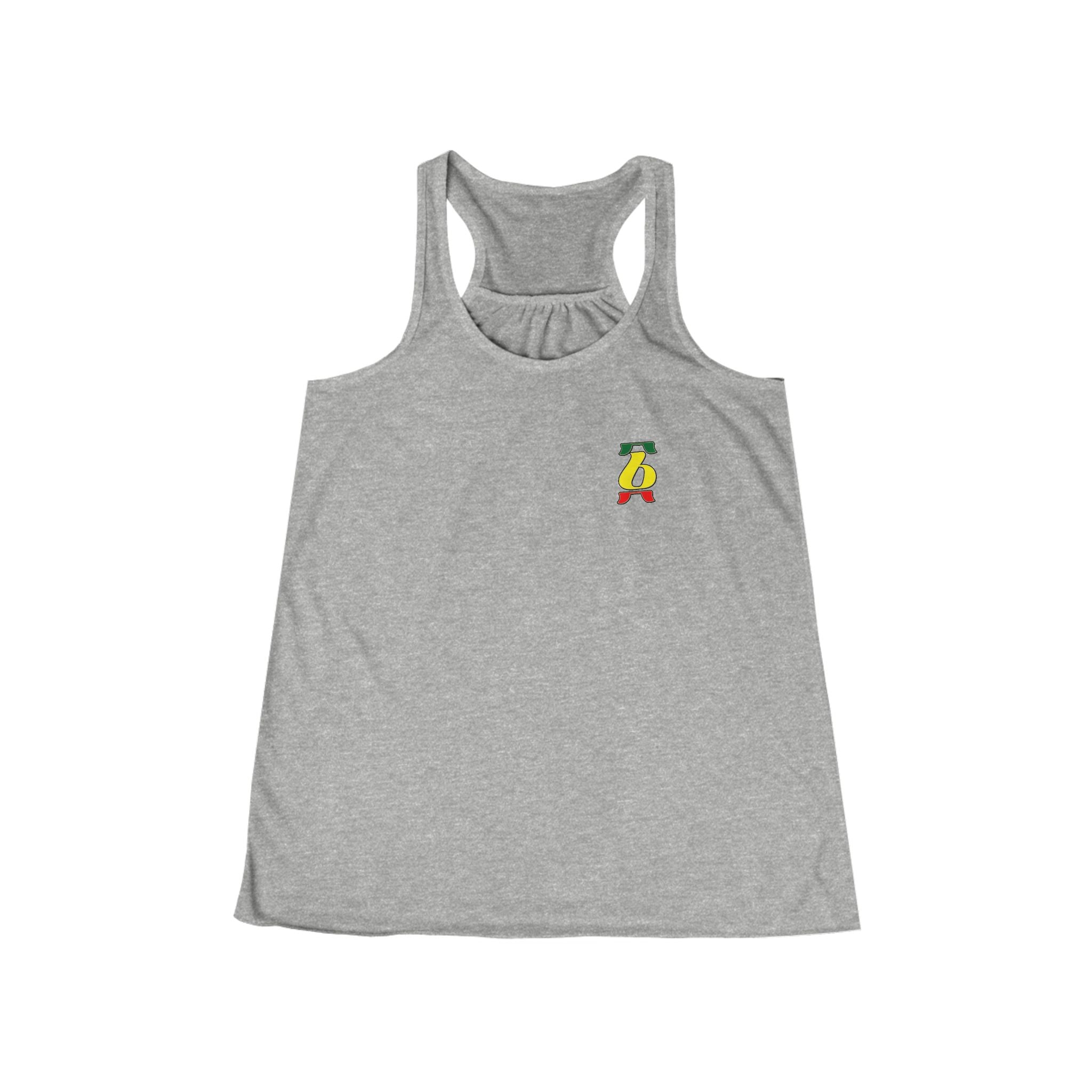Rasta Brush Stroke Women's Flowy Racerback Tank