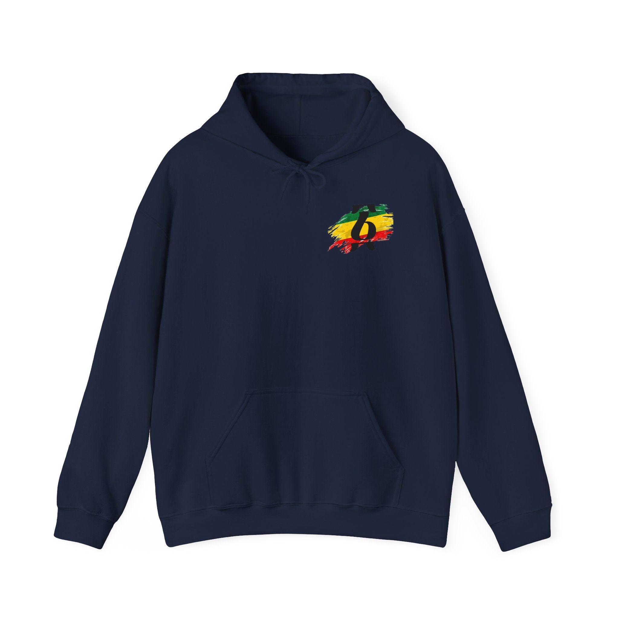 Rasta Brushstroke 6 Hoodie — Reggae Flag Inspired Sweatshirt