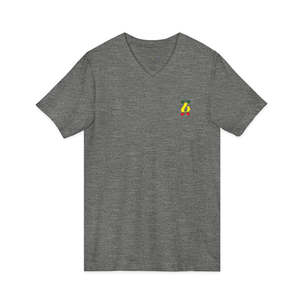 Unisex Jersey Short Sleeve V-Neck Tee