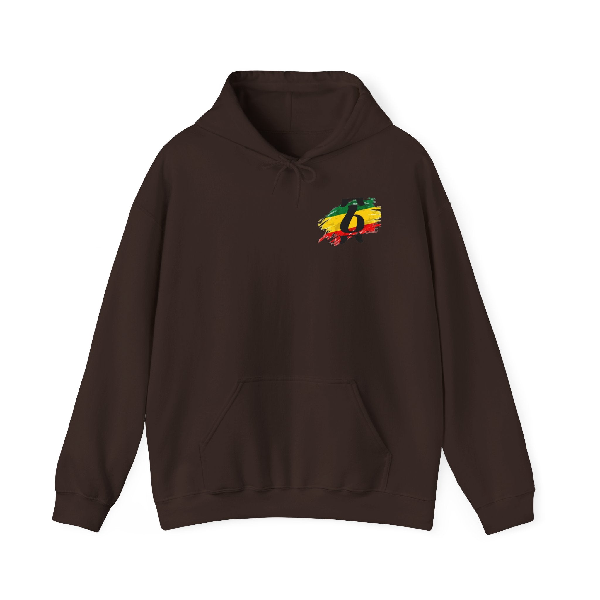 Rasta Brushstroke 6 Hoodie — Reggae Flag Inspired Sweatshirt