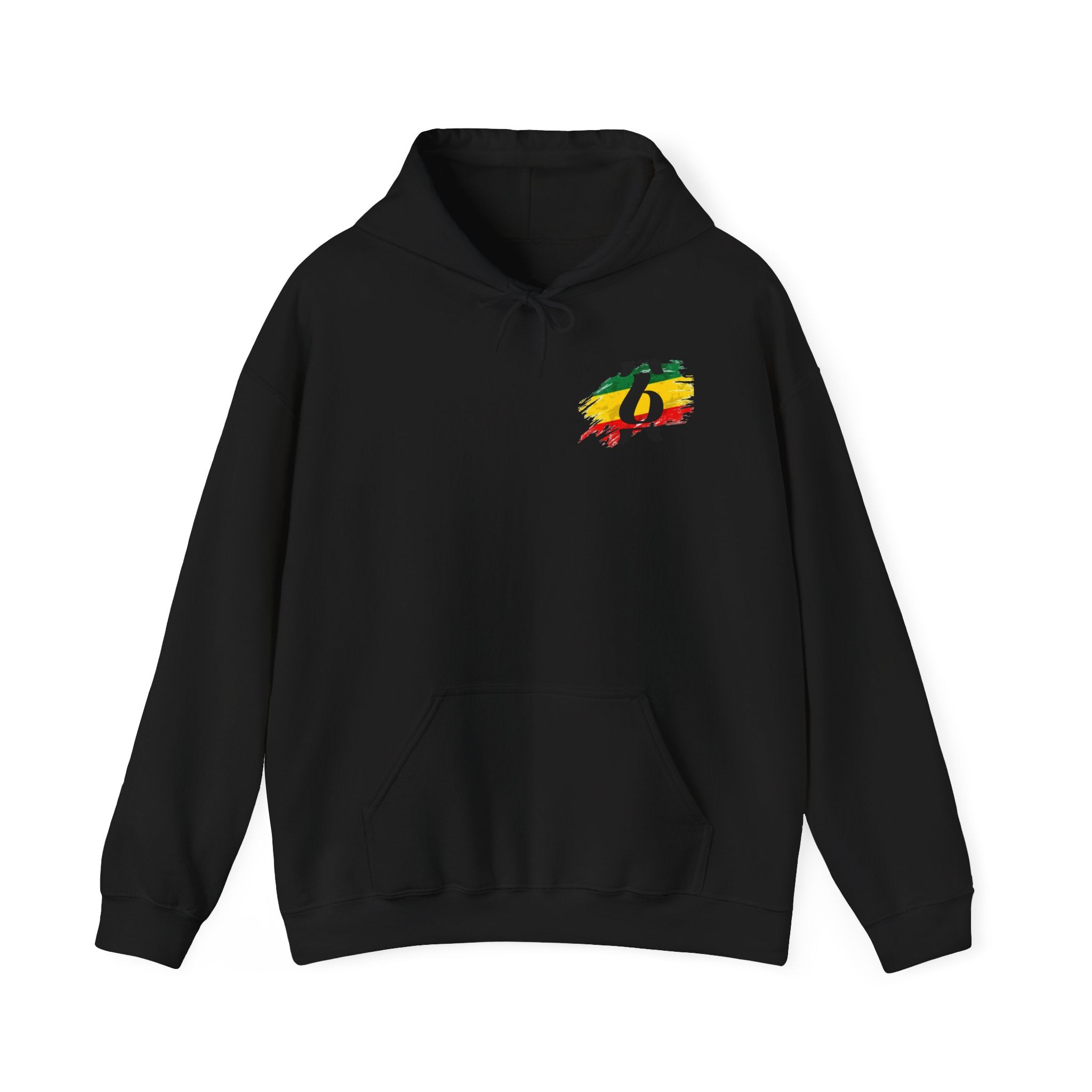 Rasta Brushstroke 6 Hoodie — Reggae Flag Inspired Sweatshirt