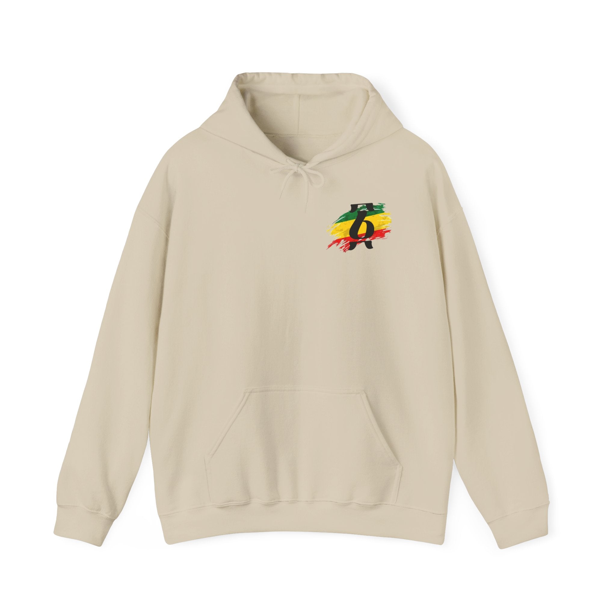 Rasta Brushstroke 6 Hoodie — Reggae Flag Inspired Sweatshirt