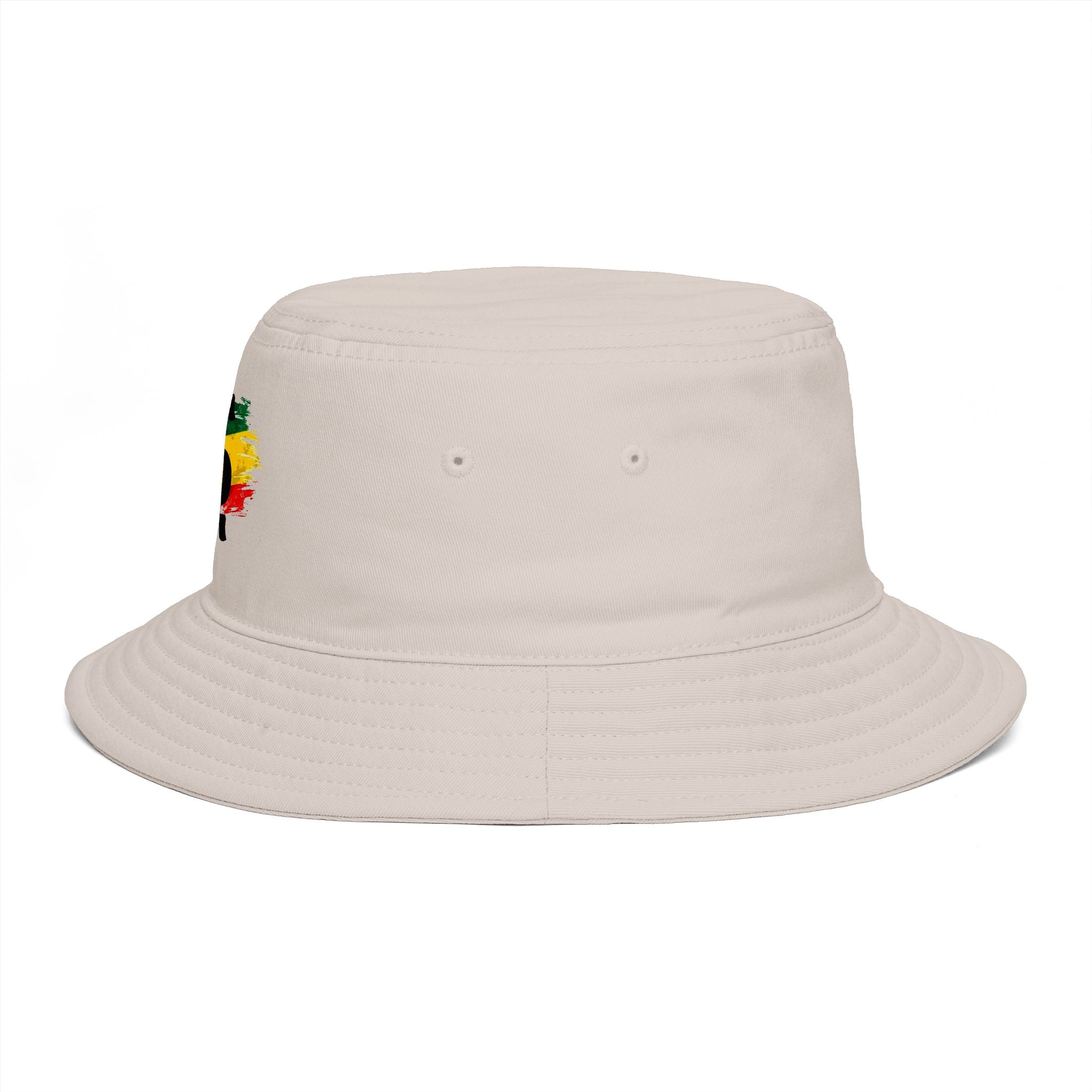 Rastafari Colors Bucket Hat with Ethiopia Lion of Judah Symbol