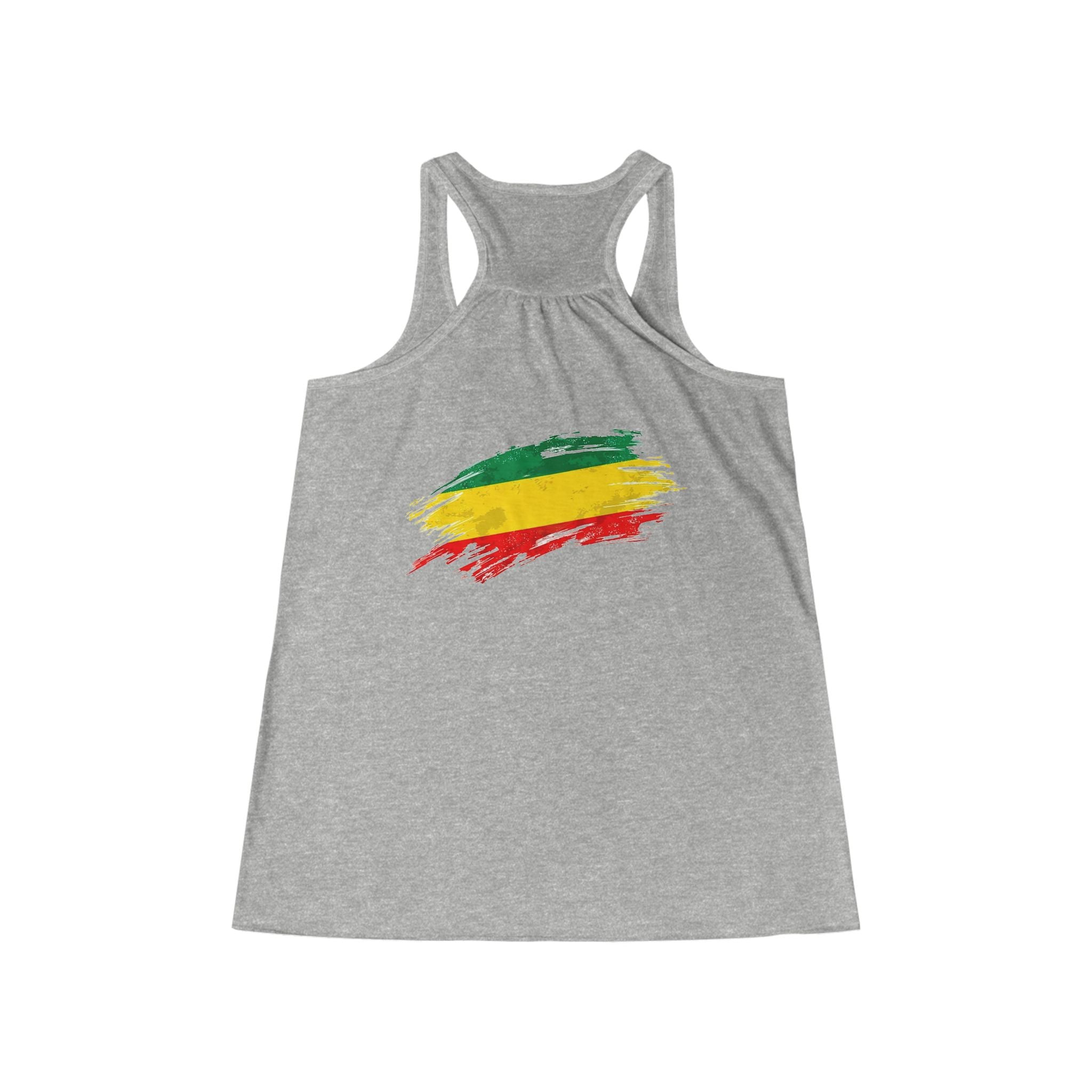 Rasta Brush Stroke Women's Flowy Racerback Tank