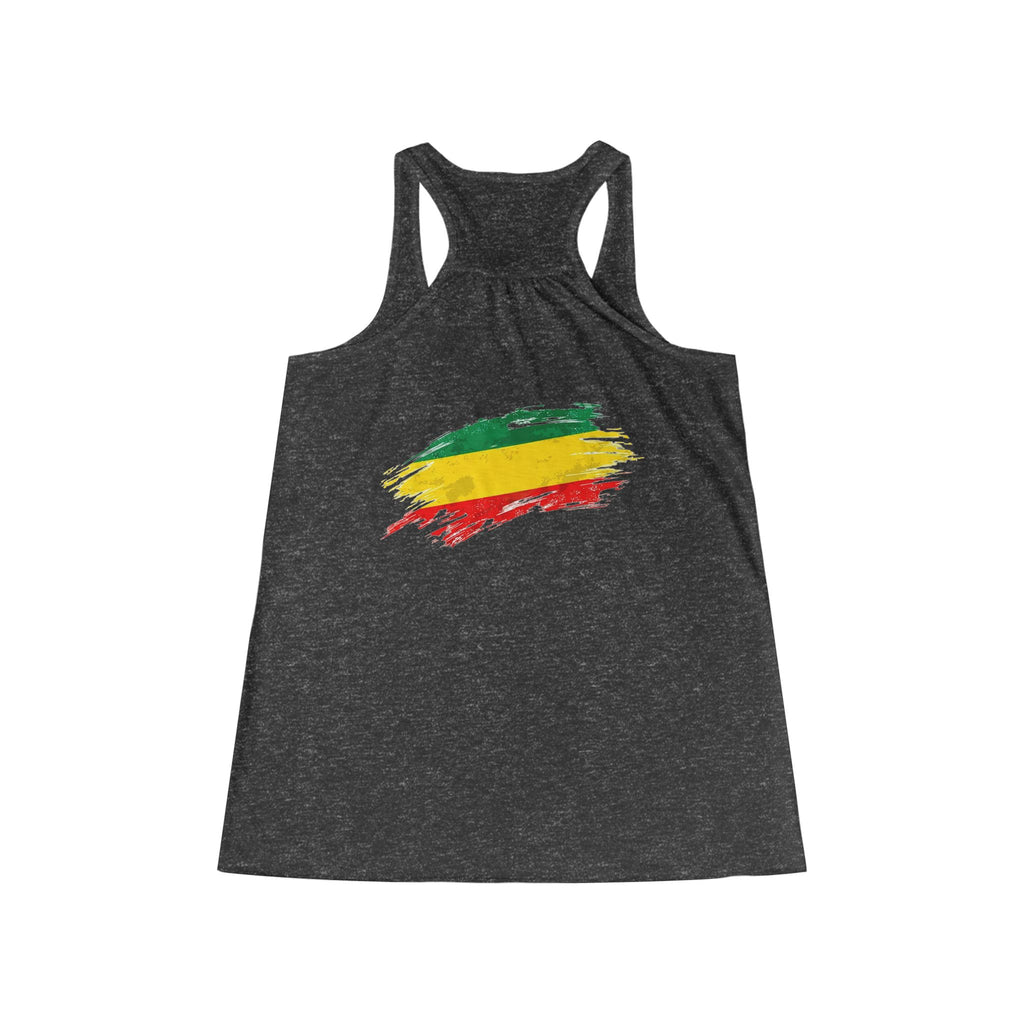 Rasta Brush Stroke Women's Flowy Racerback Tank