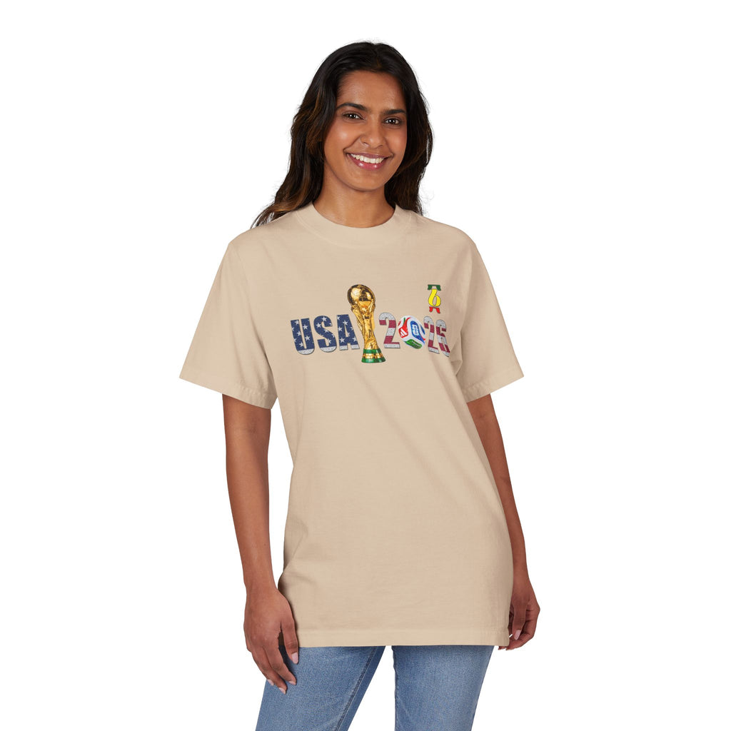World Cup USA 2026 T-Shirt — Soccer Trophy Design